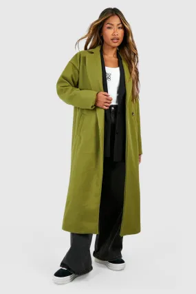 Double Breasted Wool Look Coat