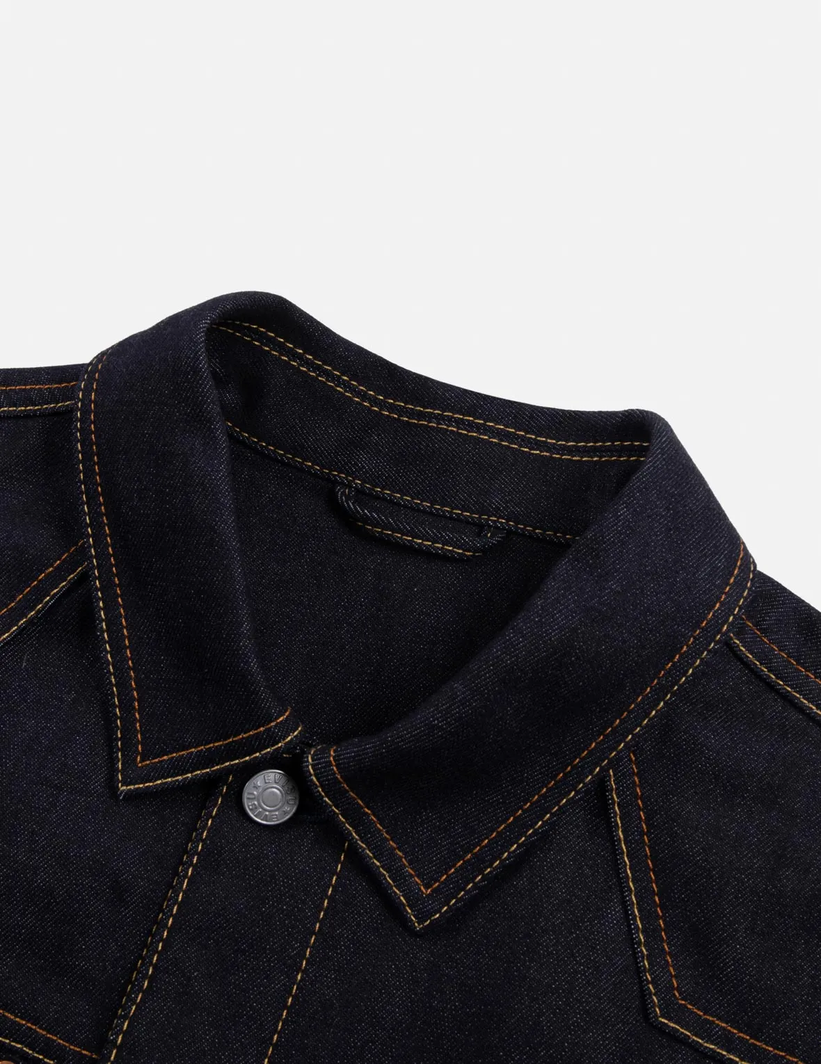 Double Kamon Embroidery Regular Fit  Denim Jacket