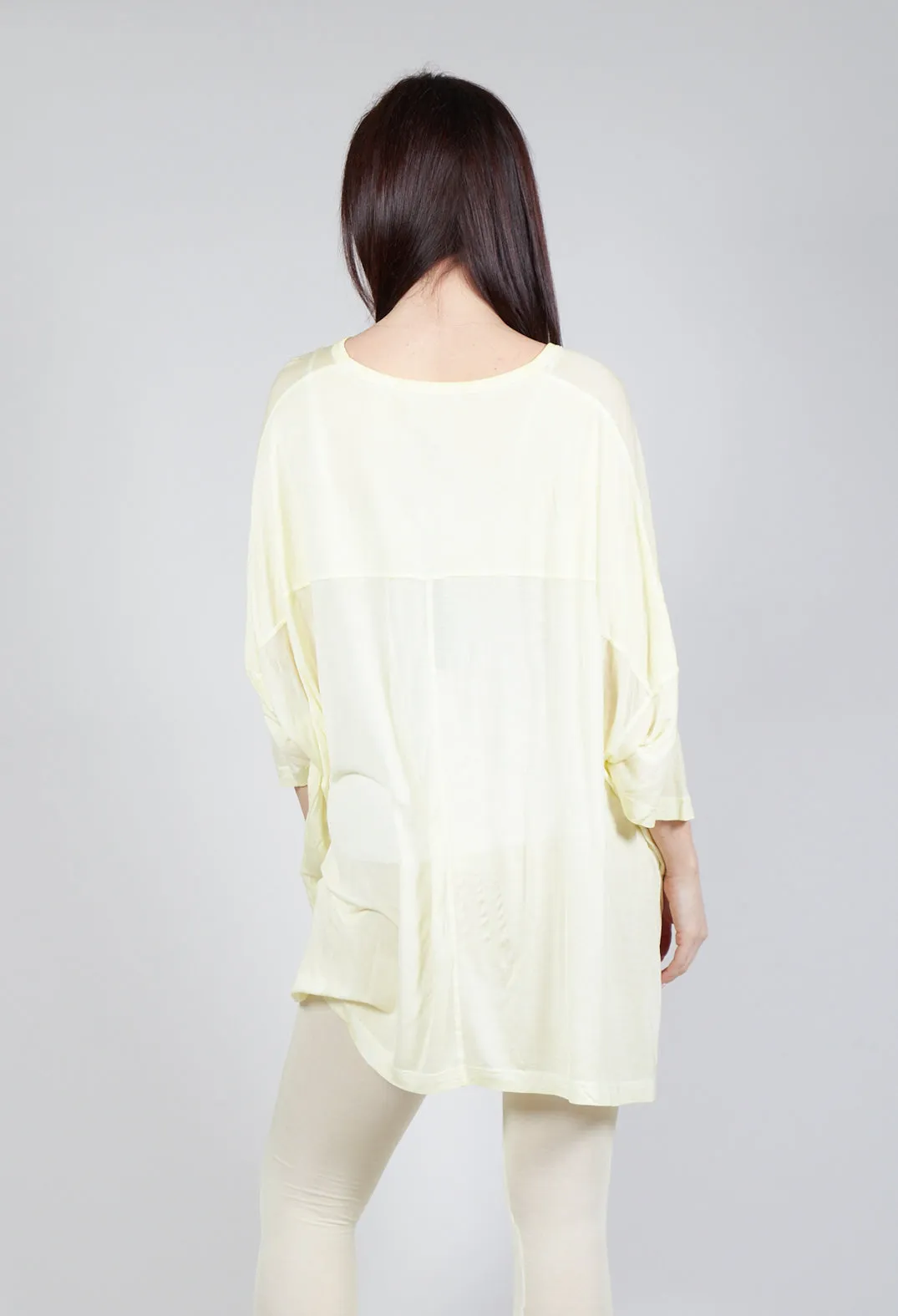 Drop-Shoulder Flow Blouse in Lilly 50% Cloud