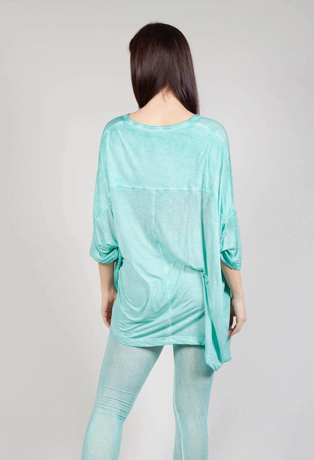 Drop-Shoulder Flow Blouse in Tulip 50% Cloud