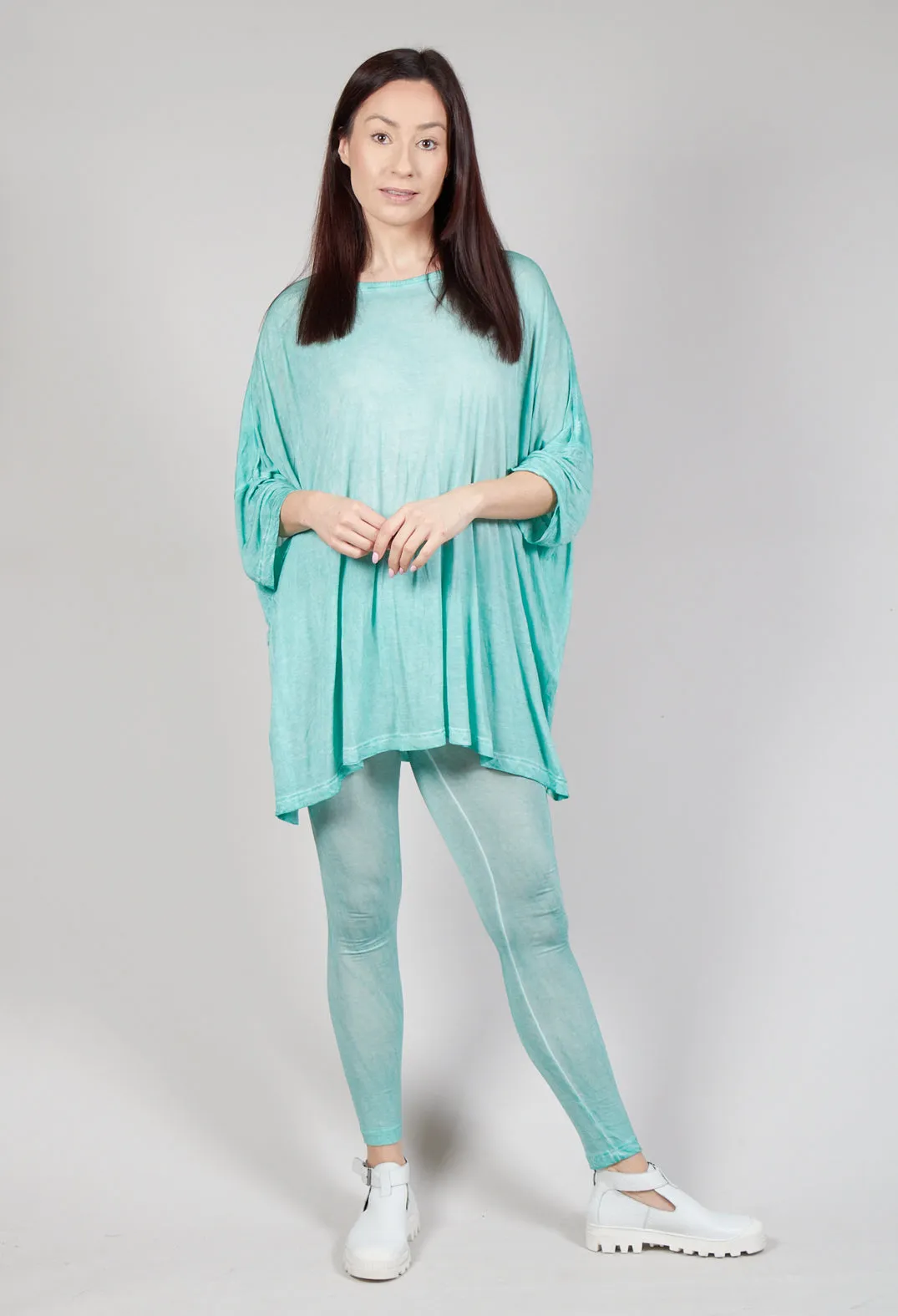 Drop-Shoulder Flow Blouse in Tulip 50% Cloud