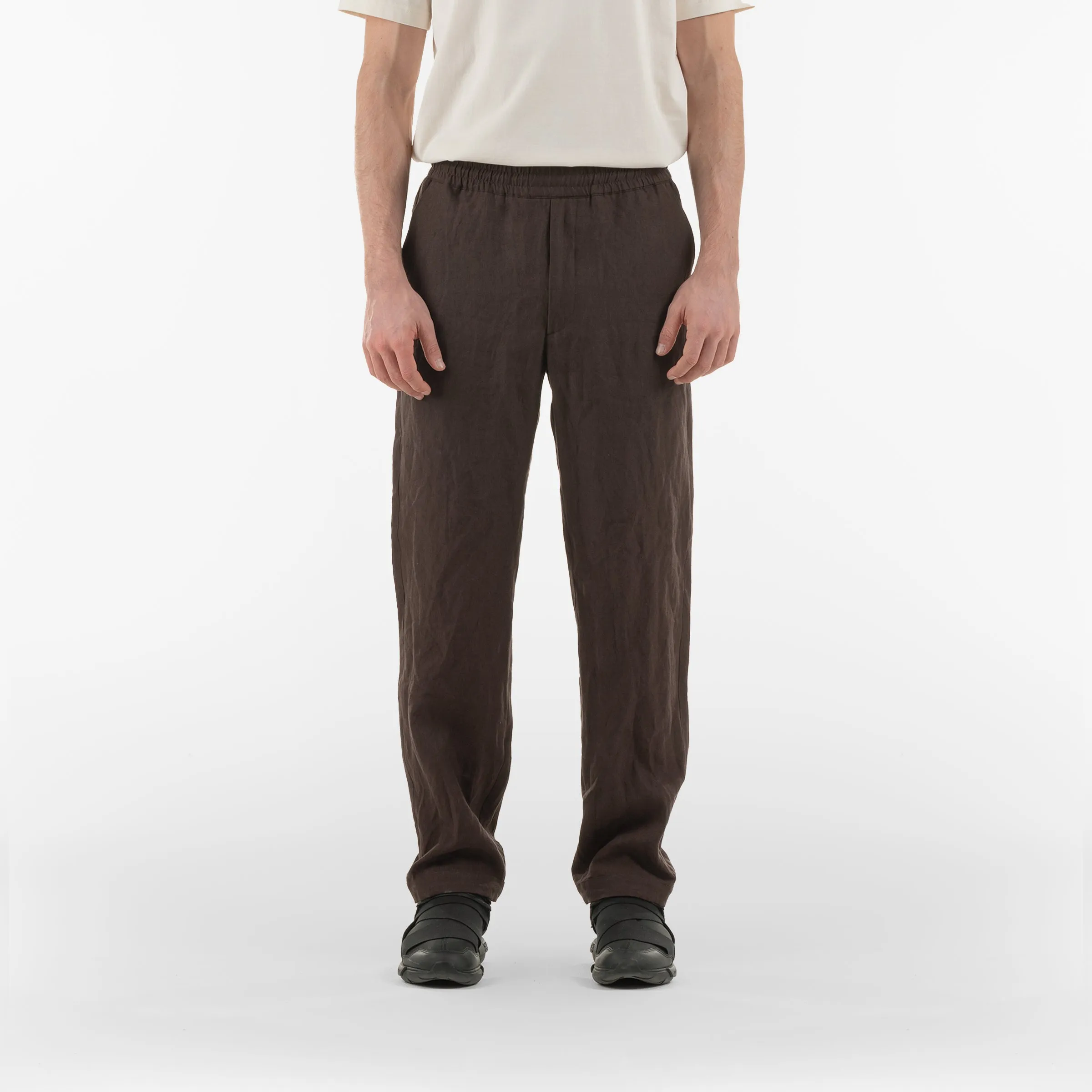 EASY LINEN PANTS / CIOCCOLATO