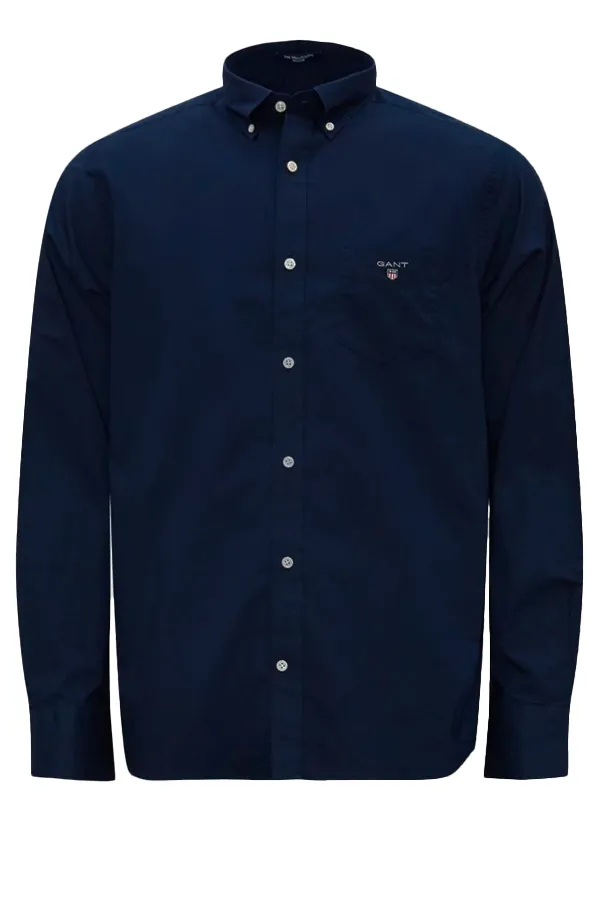 GANT Regular Broadcloth Shirt Navy