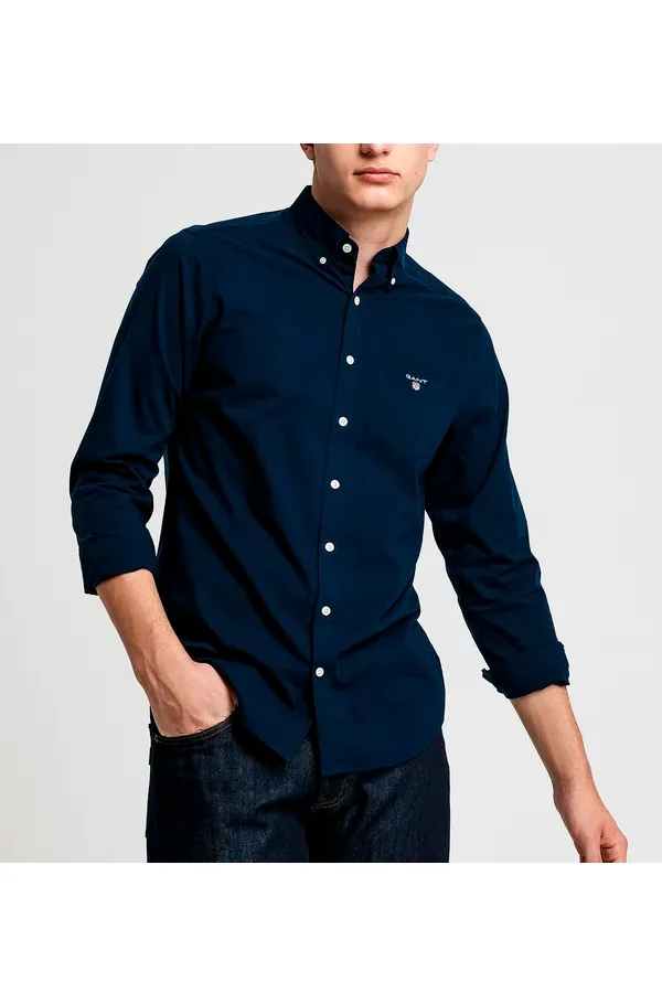 GANT Regular Broadcloth Shirt Navy