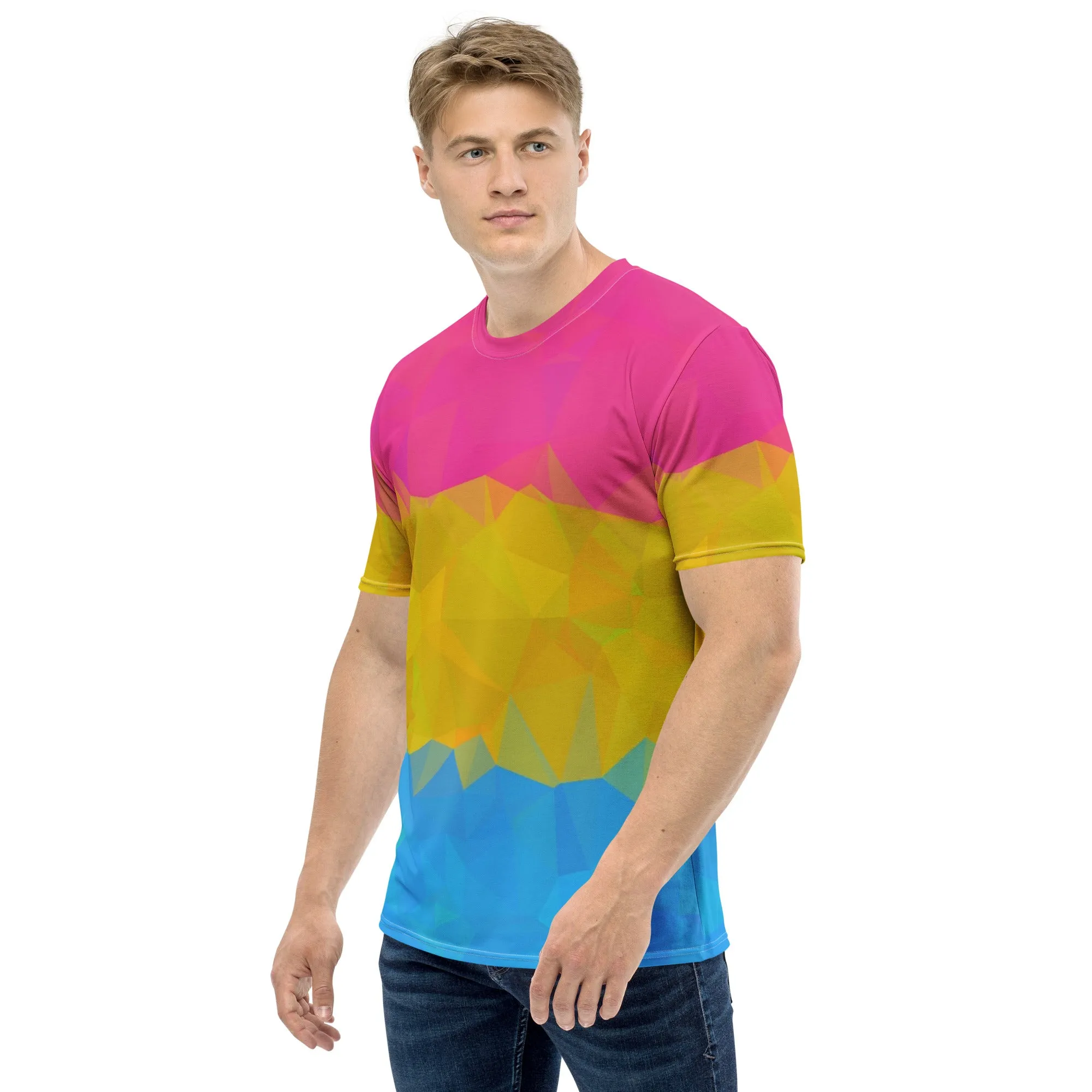 Geometric Pansexual Pride All Over Print T-Shirt