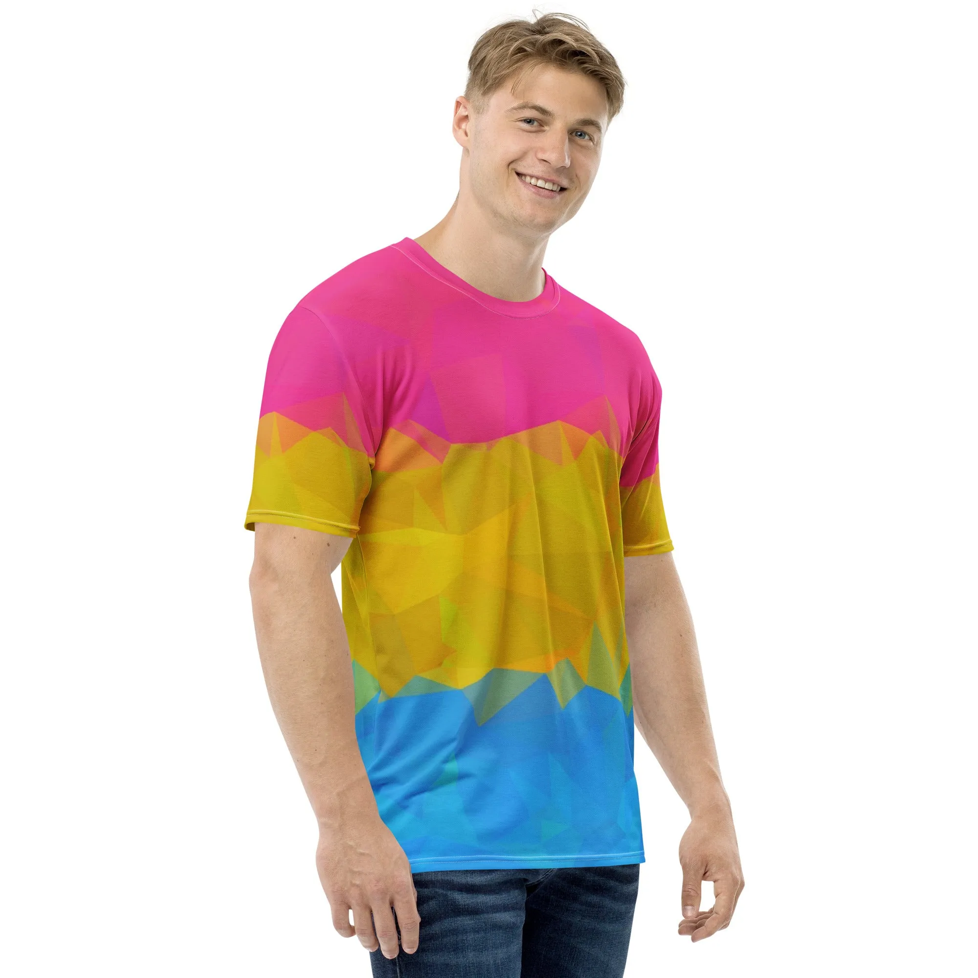 Geometric Pansexual Pride All Over Print T-Shirt