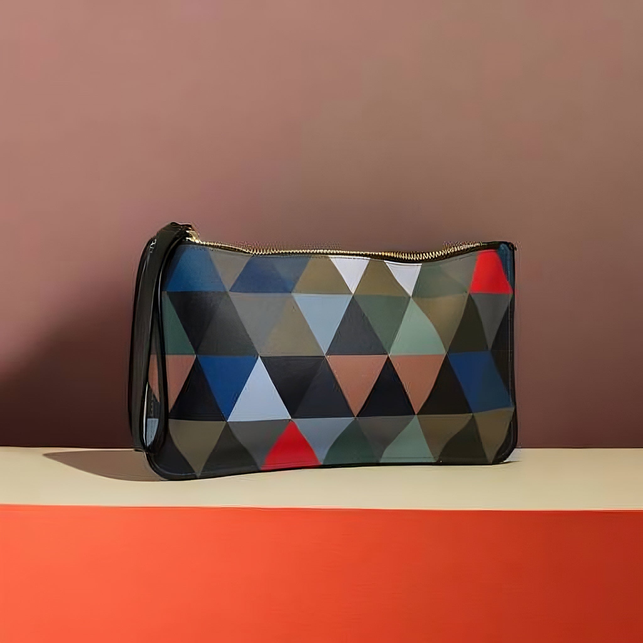 GEOMETRIC PRINT PURSE