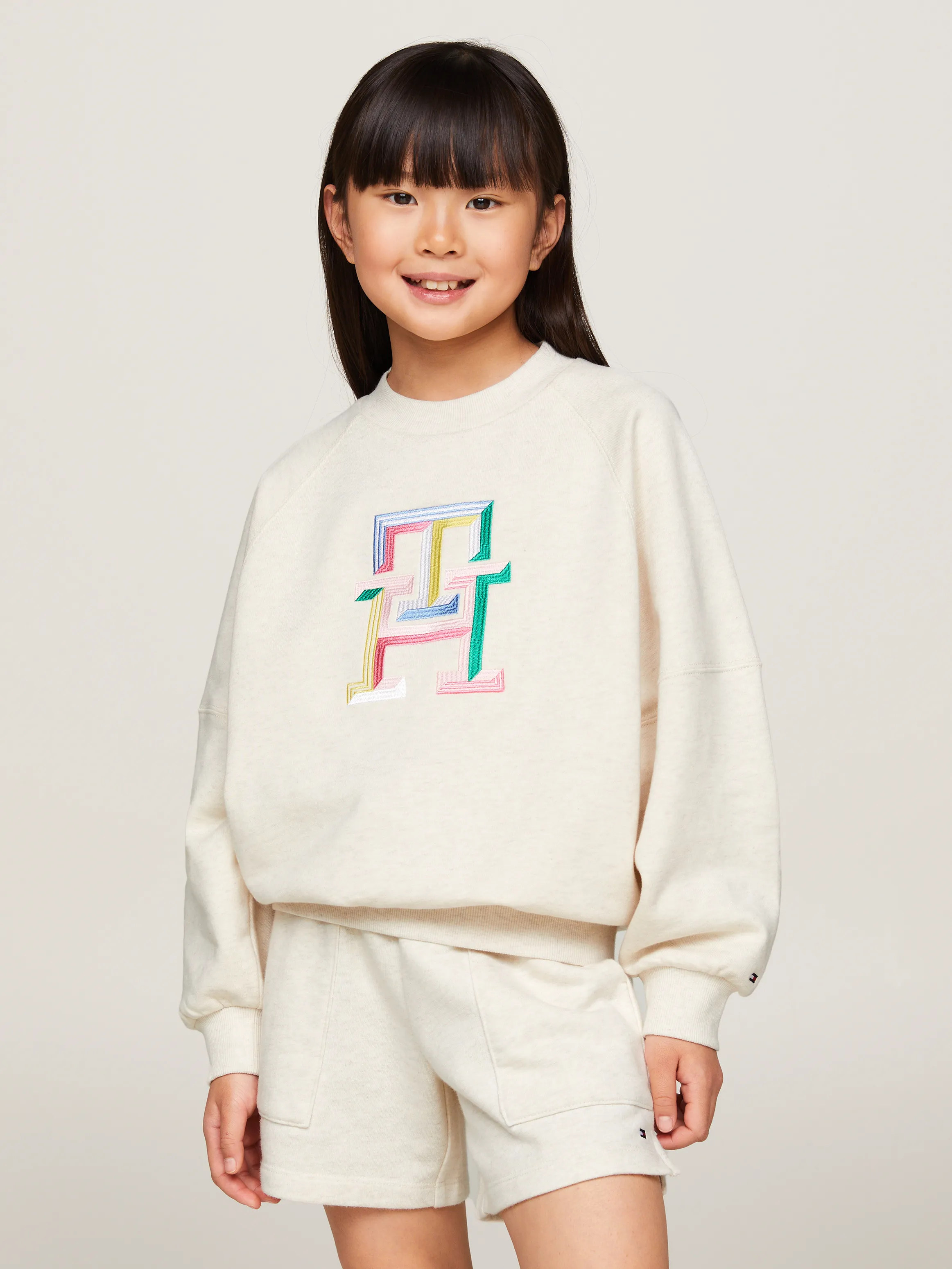 Girls 3-7 TH Monogram Regular Fit Sweatshirt | Sweatshirts & Hoodies | Tommy Kids