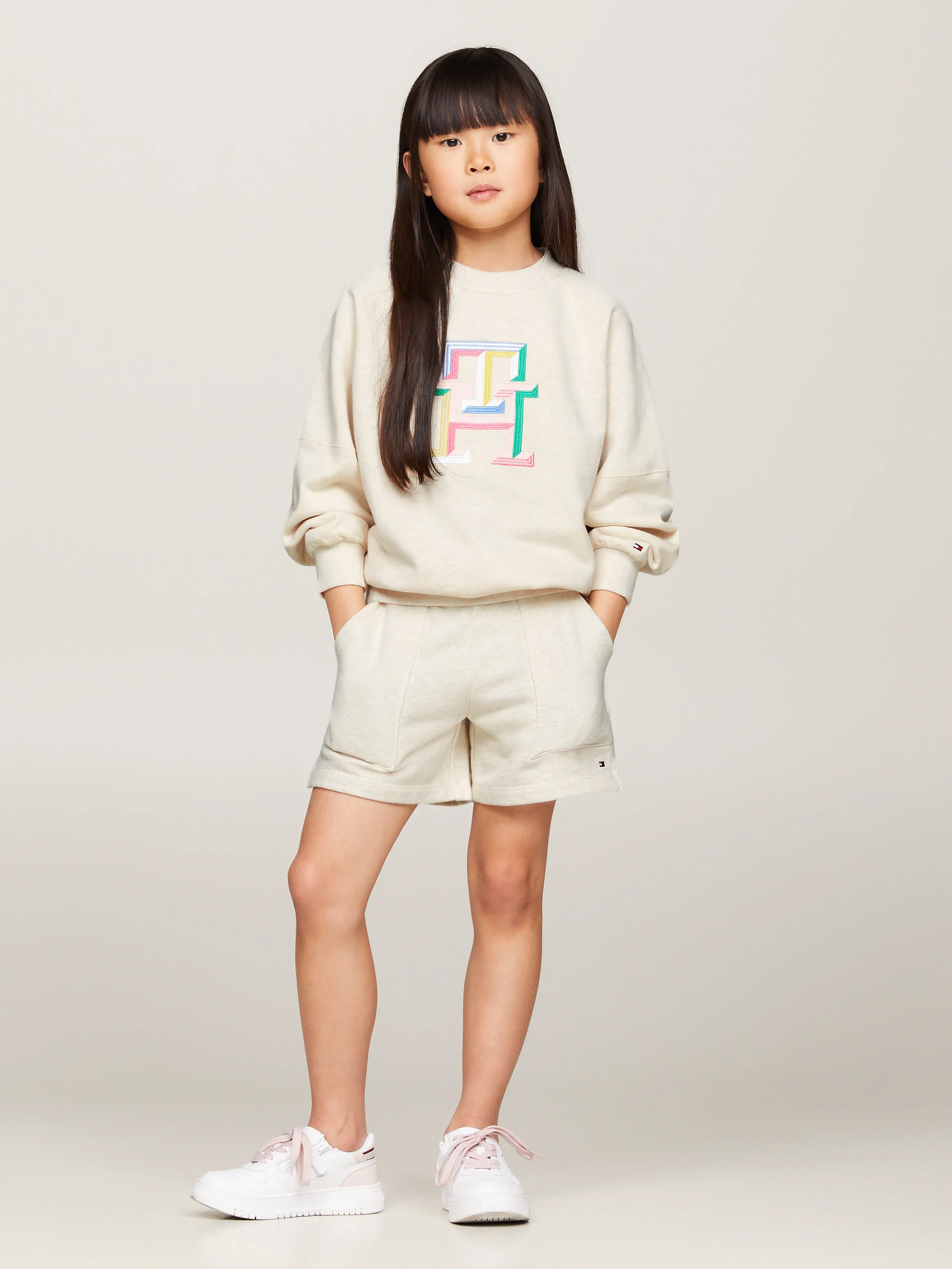 Girls 3-7 TH Monogram Regular Fit Sweatshirt | Sweatshirts & Hoodies | Tommy Kids