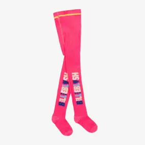 Girls Neon Pink Tights