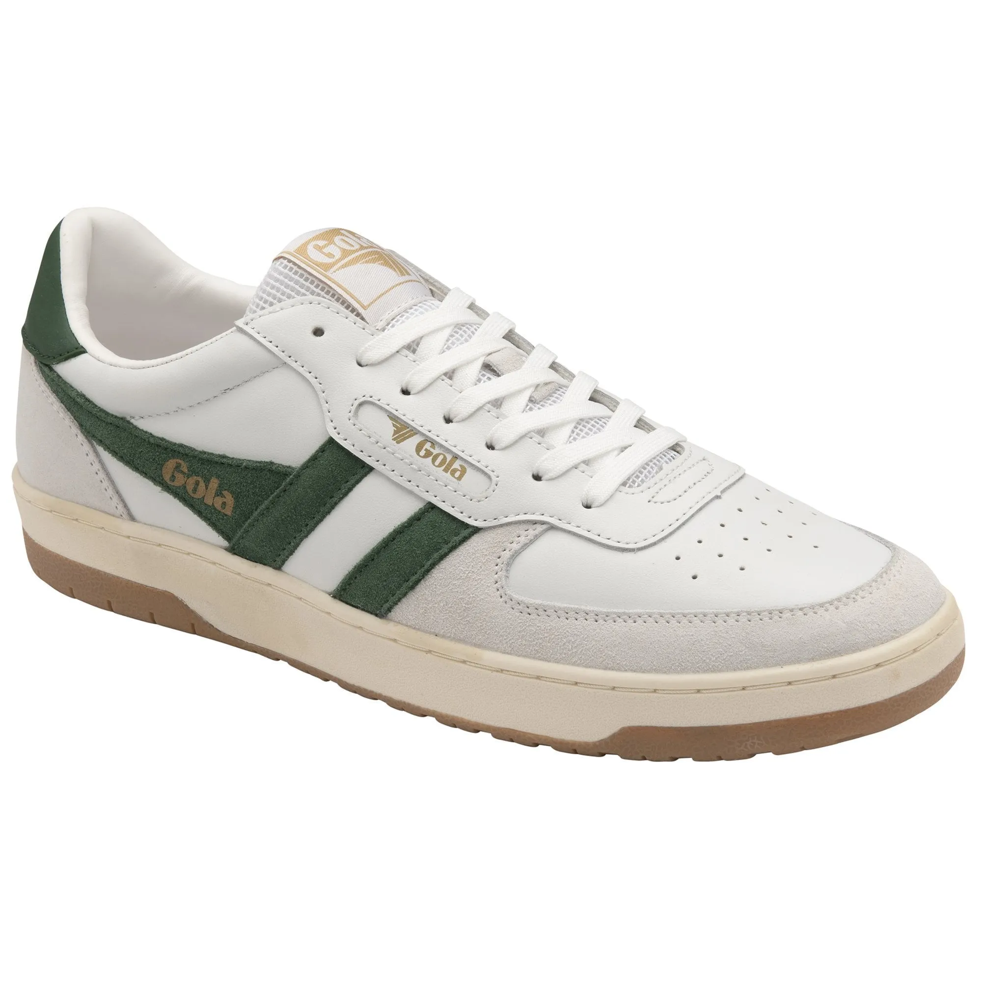 Hawk Sneaker (White + Dark Green)