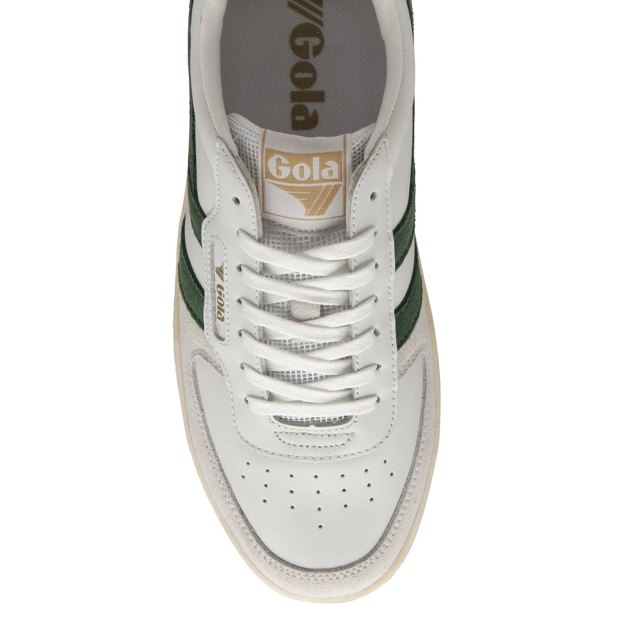 Hawk Sneaker (White + Dark Green)