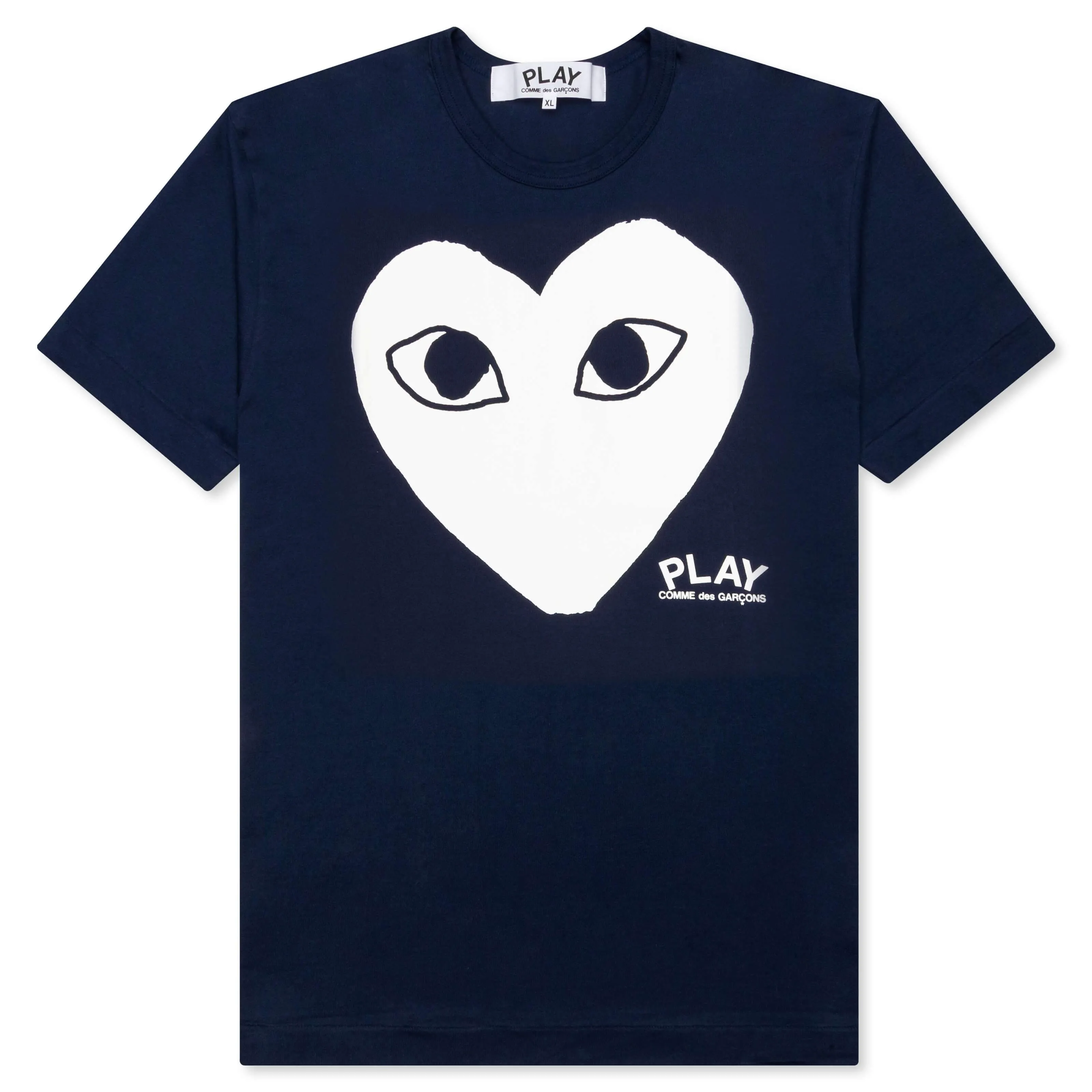 Heart Text T-Shirt - Navy