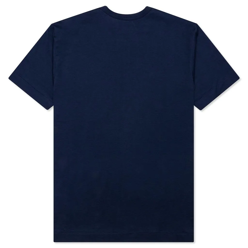 Heart Text T-Shirt - Navy