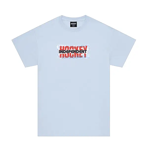 Hockey X Indy Decal Tee Light Blue