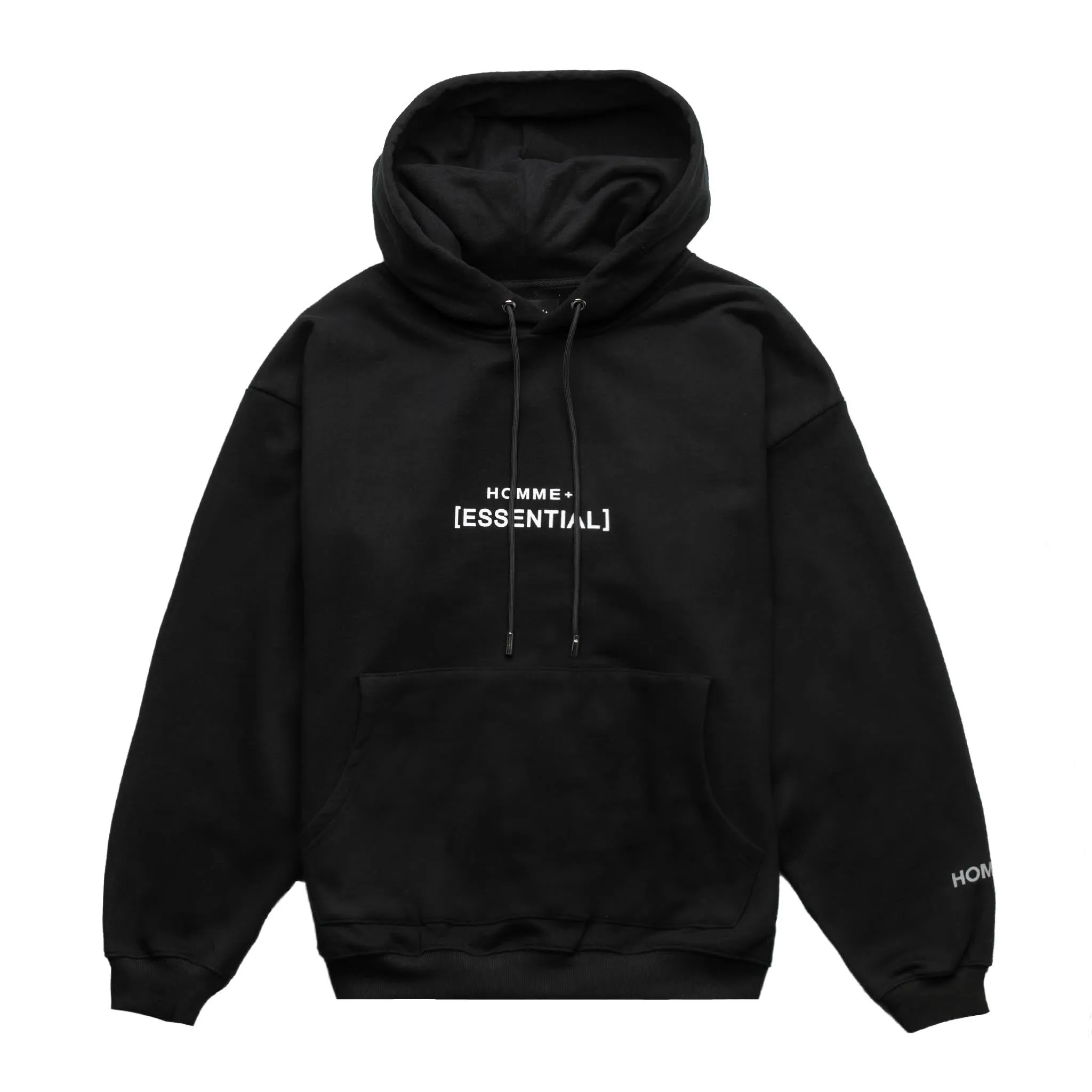 HOMME+ 'ESSENTIAL' Hoodie Black