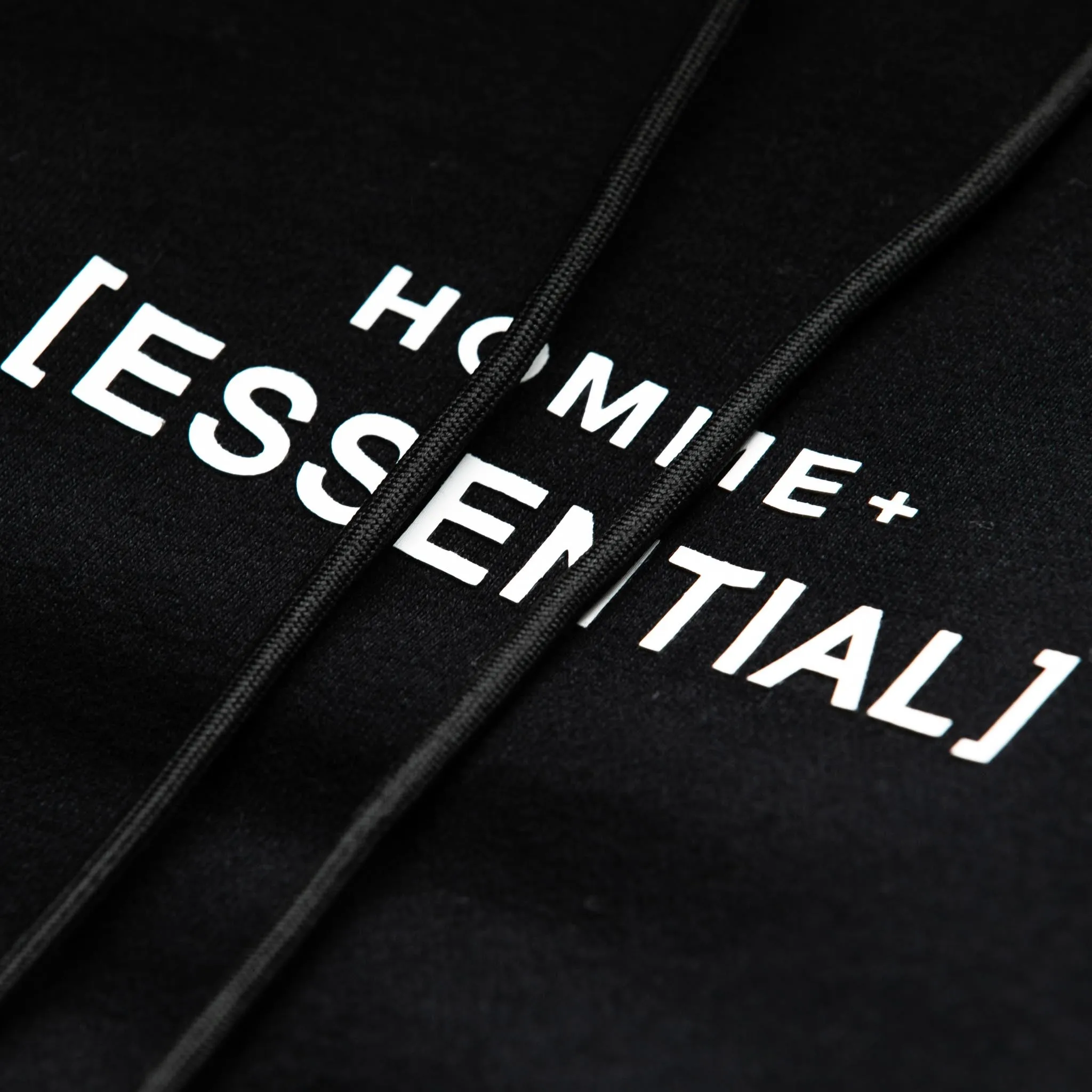 HOMME+ 'ESSENTIAL' Hoodie Black