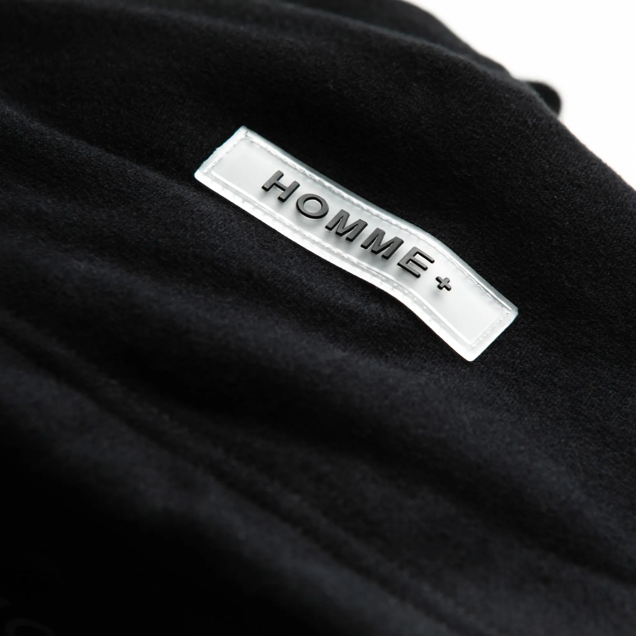 HOMME+ 'ESSENTIAL' Hoodie Black