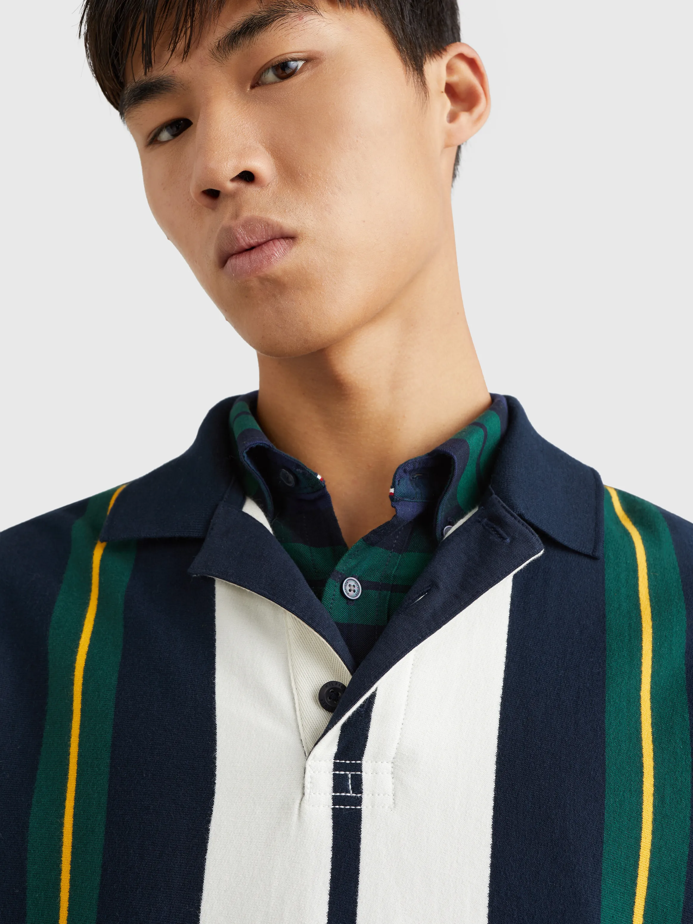 Icons Stripe Casual Fit Rugby Shirt | Sweatshirts & Hoodies | Tommy Hilfiger