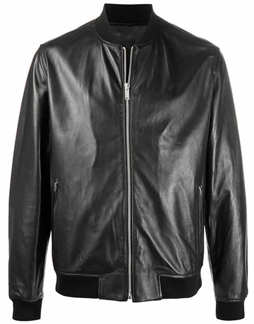 Infinite Evan Michaels Leather Jacket | Mark Wahlberg Black Movie Jacket