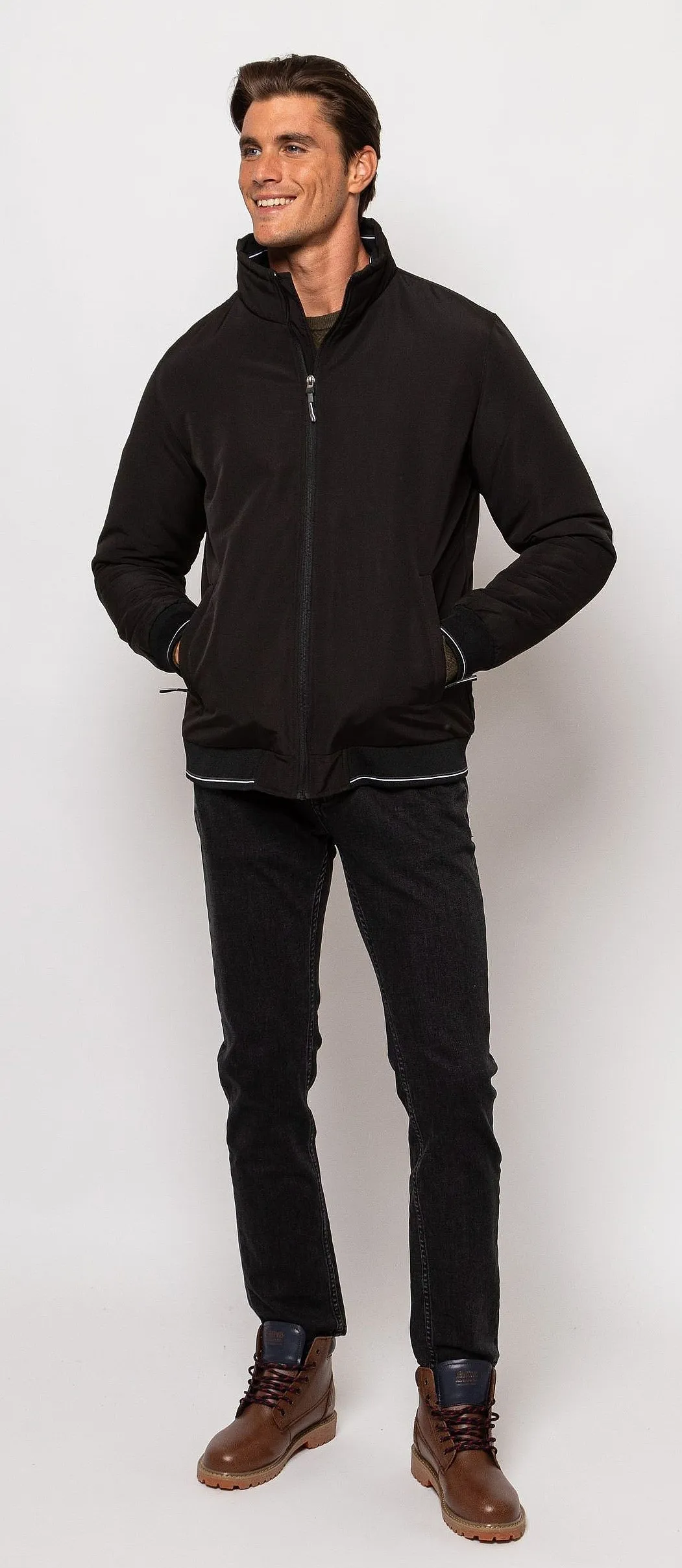 jacket Heavy Tools Nitop - Black - men´s