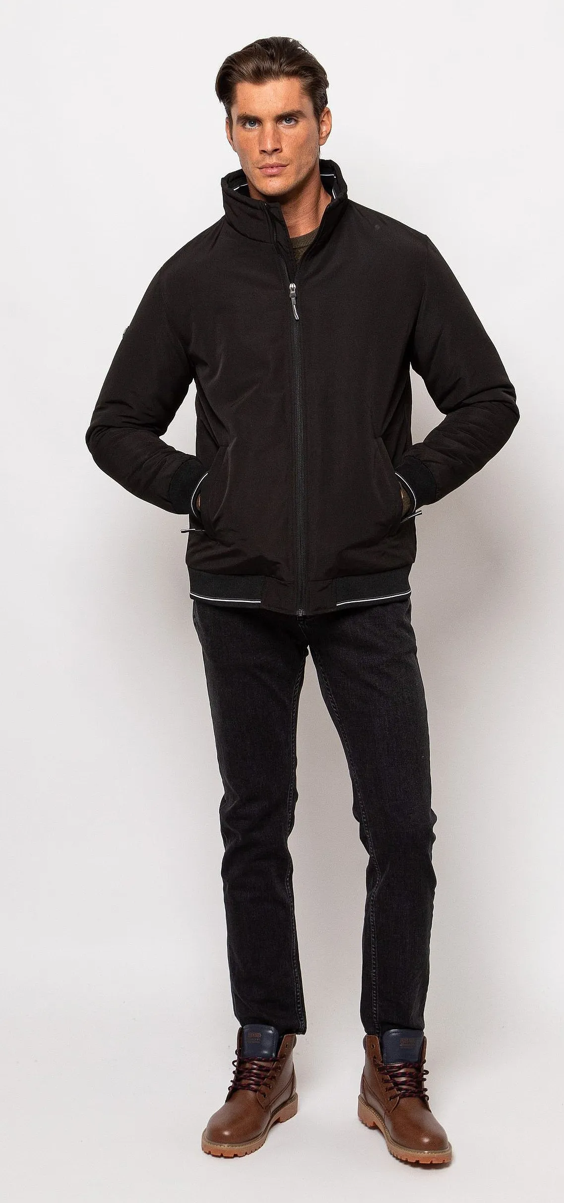 jacket Heavy Tools Nitop - Black - men´s