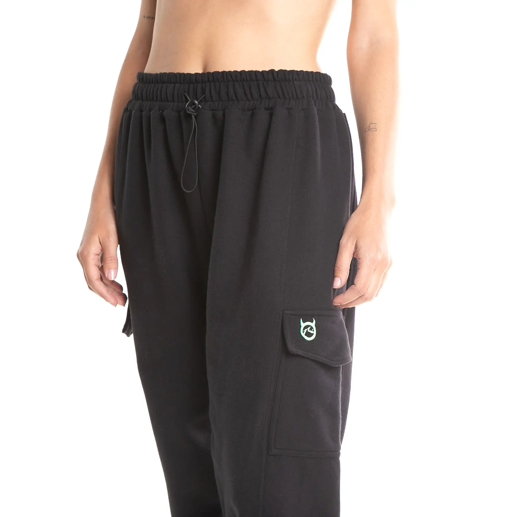 Jogging Rusty Maxo Cargo Trackpant Ld Black