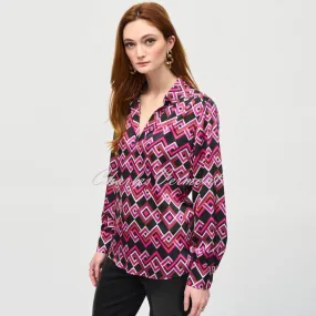 Joseph Ribkoff Geometric Print Blouse - Style 243166