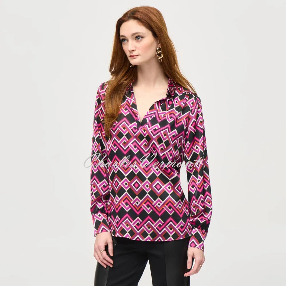 Joseph Ribkoff Geometric Print Blouse - Style 243166