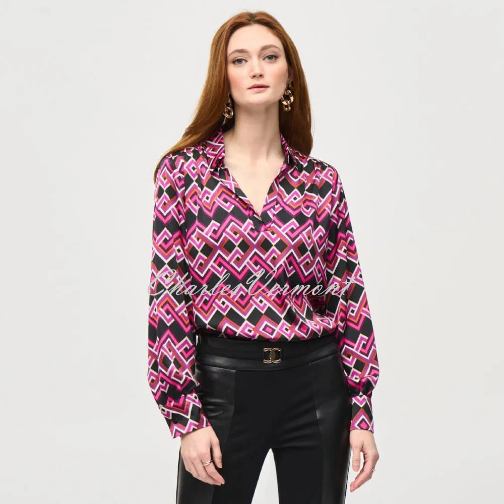 Joseph Ribkoff Geometric Print Blouse - Style 243166