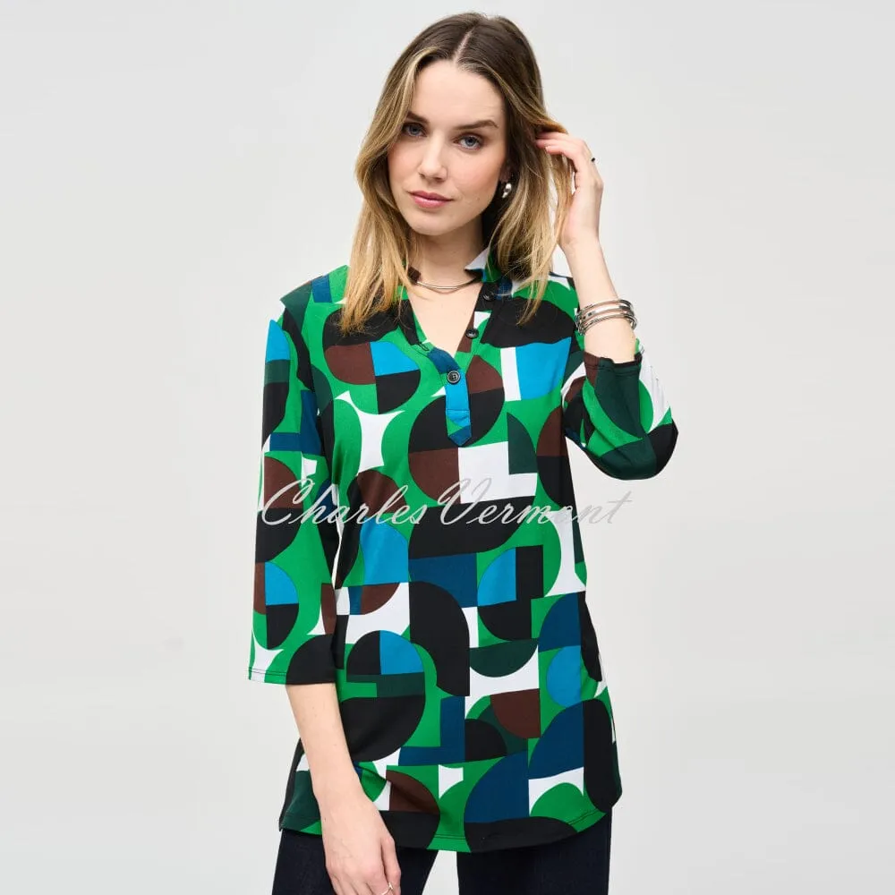 Joseph Ribkoff Geometric Print Tunic Top - Style 243186