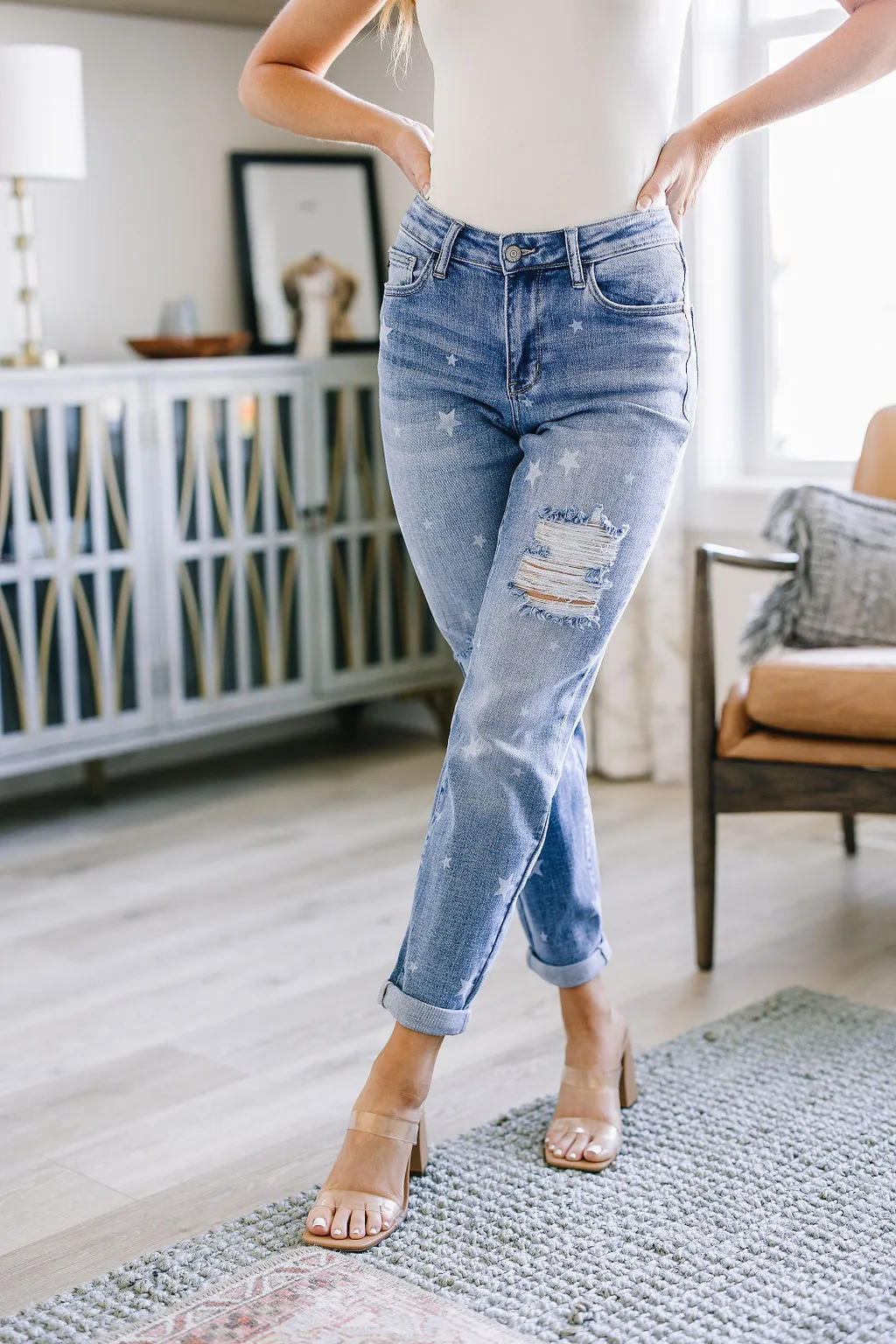 Juliet Star Crossed Boyfriend Jeans