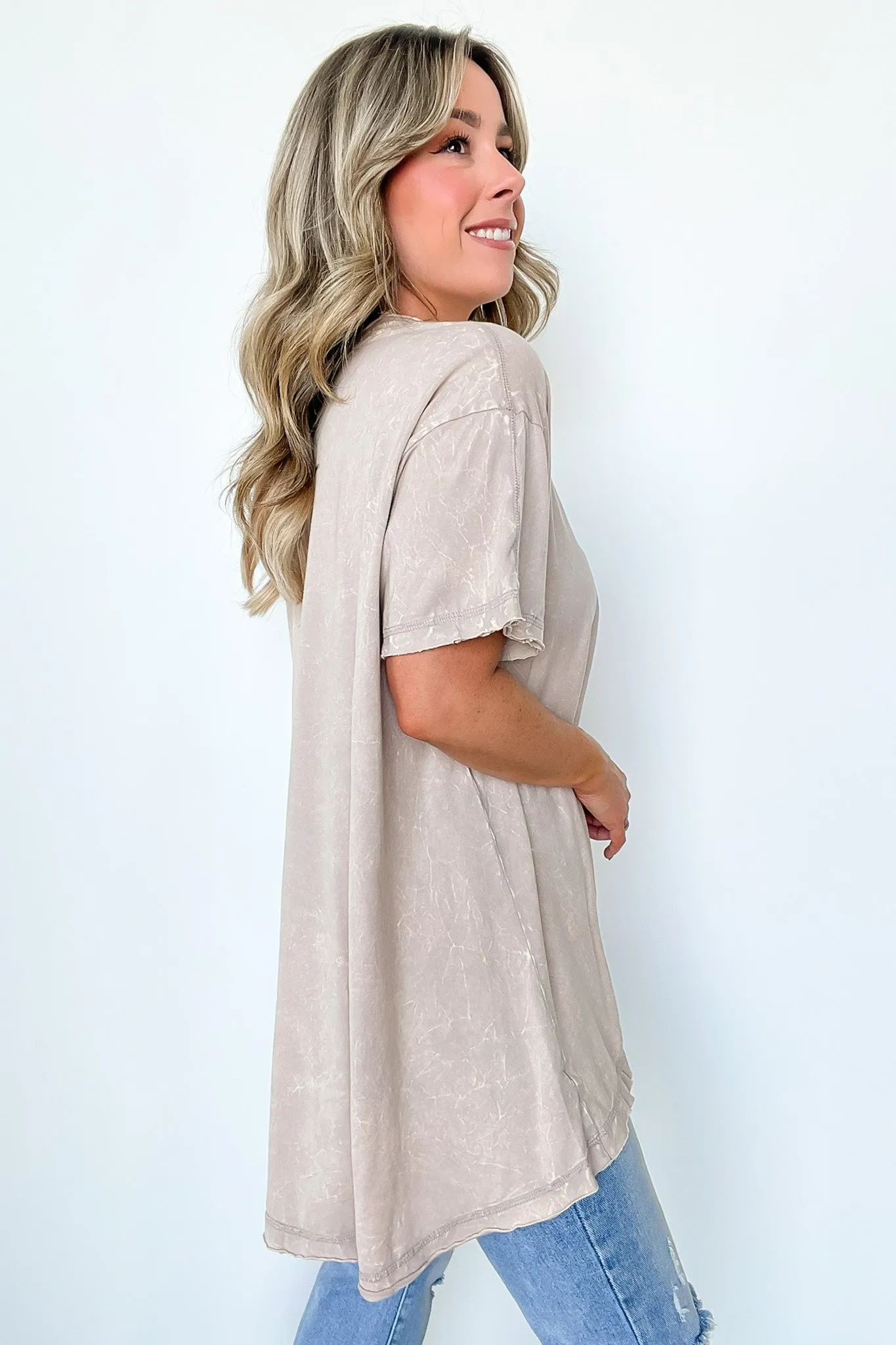 Kala Washed Drop Shoulder Relaxed Top - BACK IN STOCK