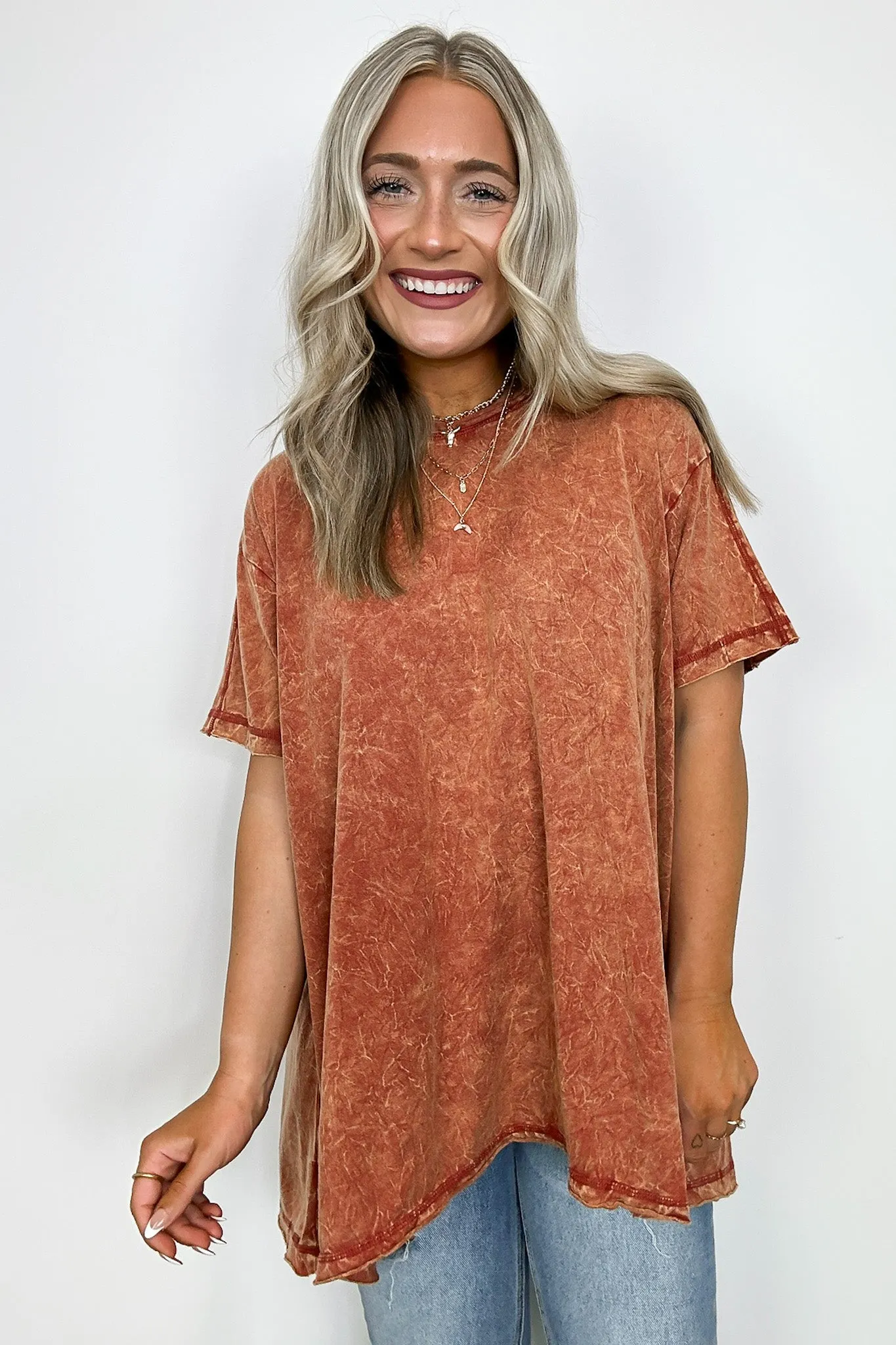 Kala Washed Drop Shoulder Relaxed Top - BACK IN STOCK