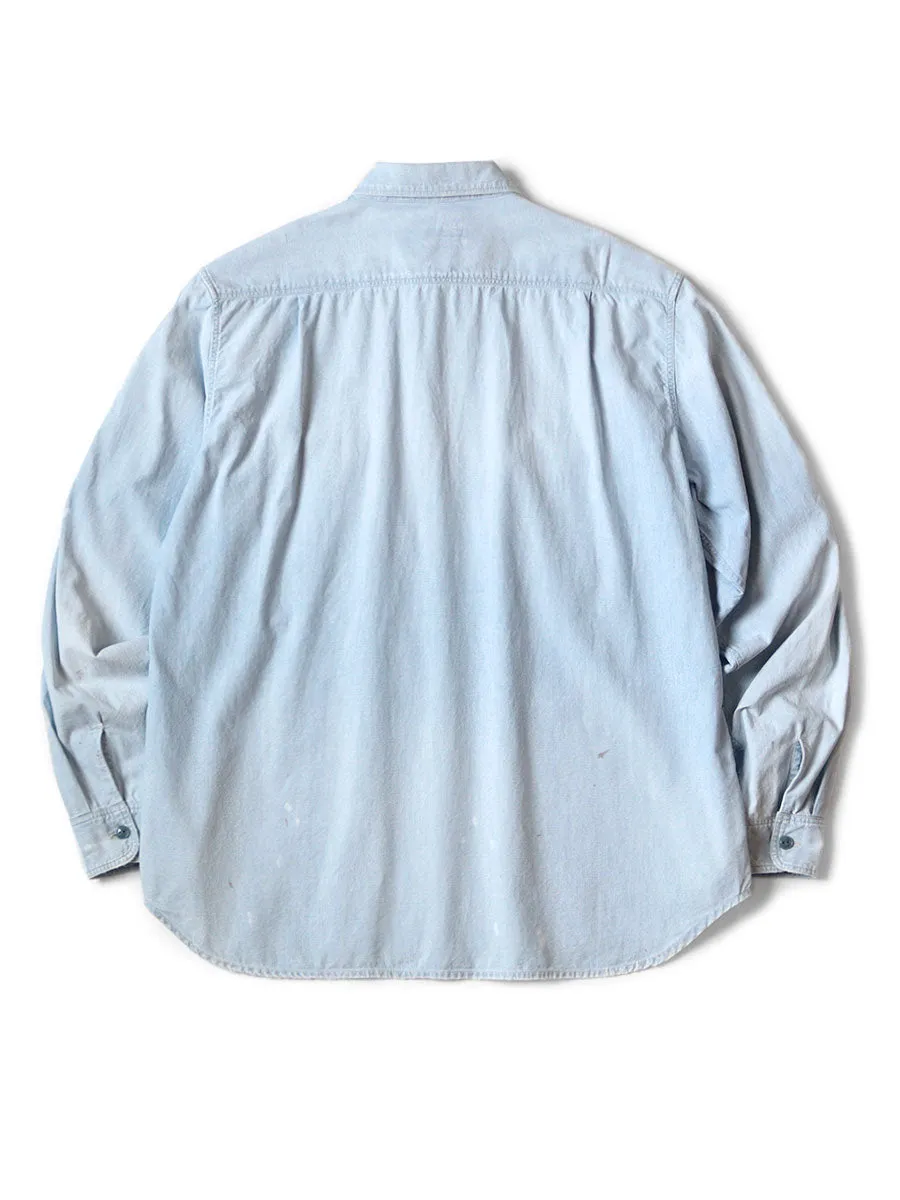 Kapital Chambray Work Shirt (BONE Embroidery) (long sleeve)