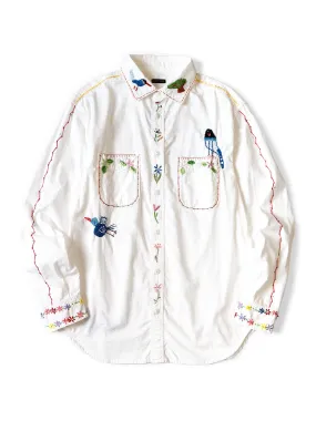 Kapital OX Work Shirt (Magpie Embroidery) (Long sleeve)