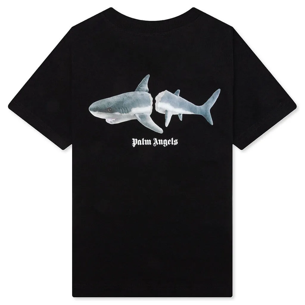 Kid's Shark T-Shirt S/S - Black