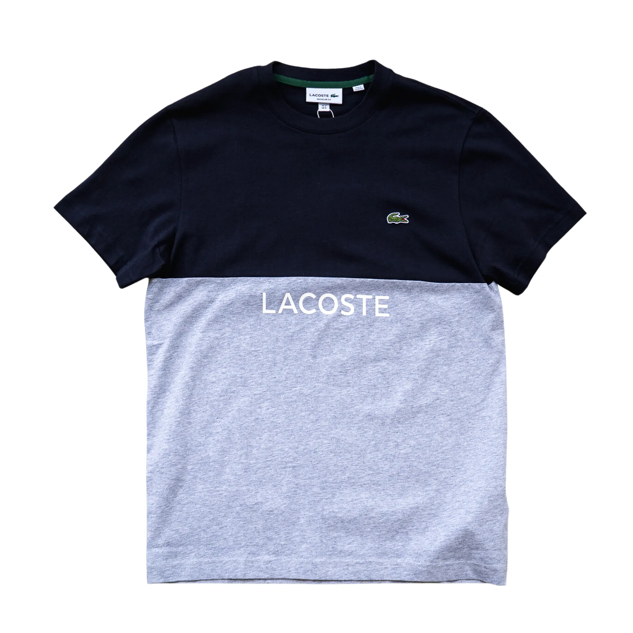 Lacoste Color Block Shirt (Navy/Grey)