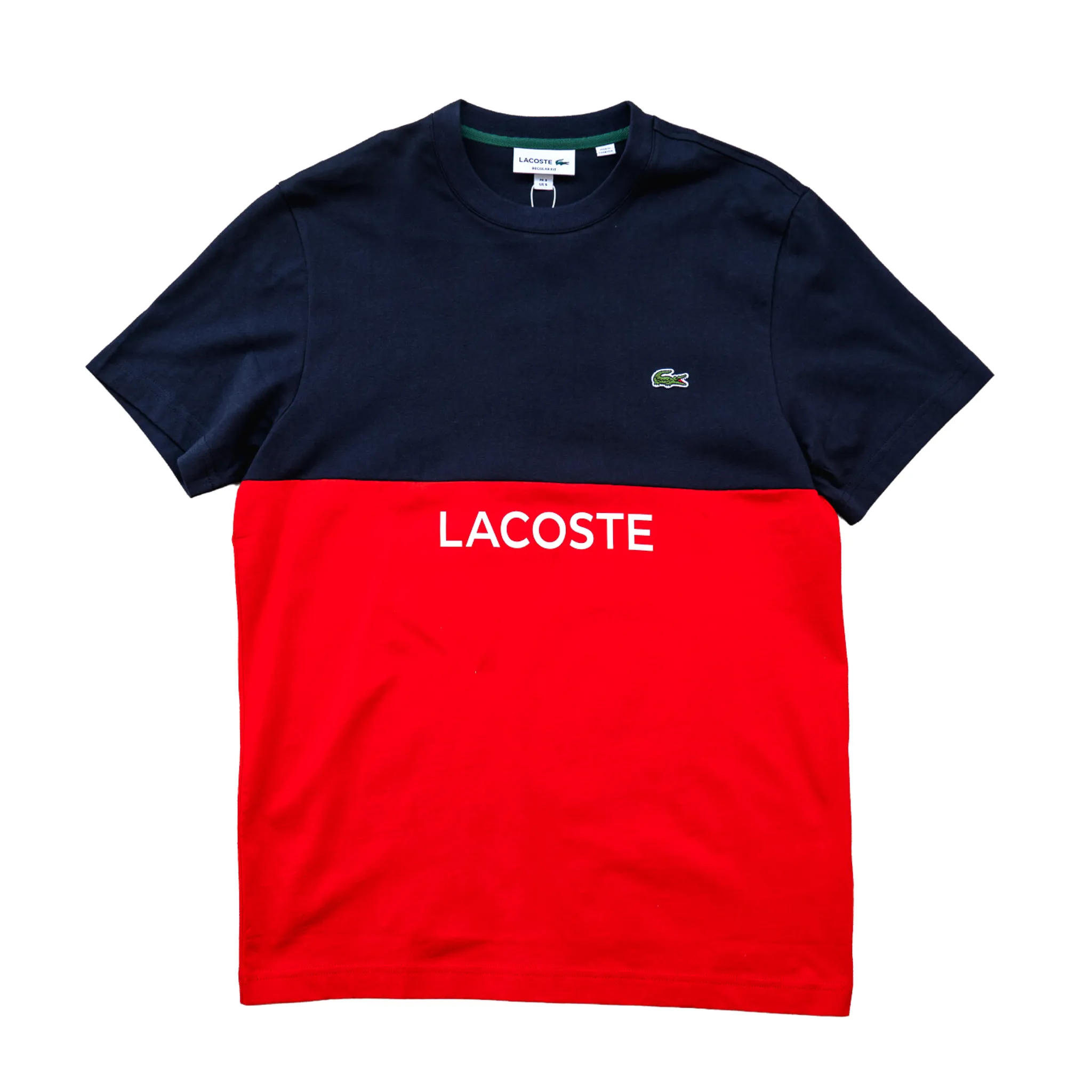 Lacoste Color Block Shirt (Navy/Red)