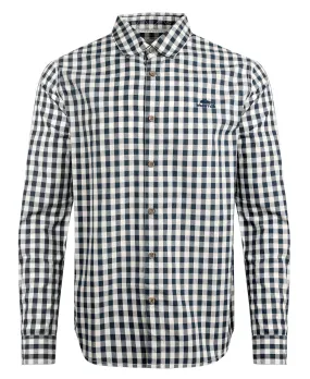 Lando Check Shirt                             Navy