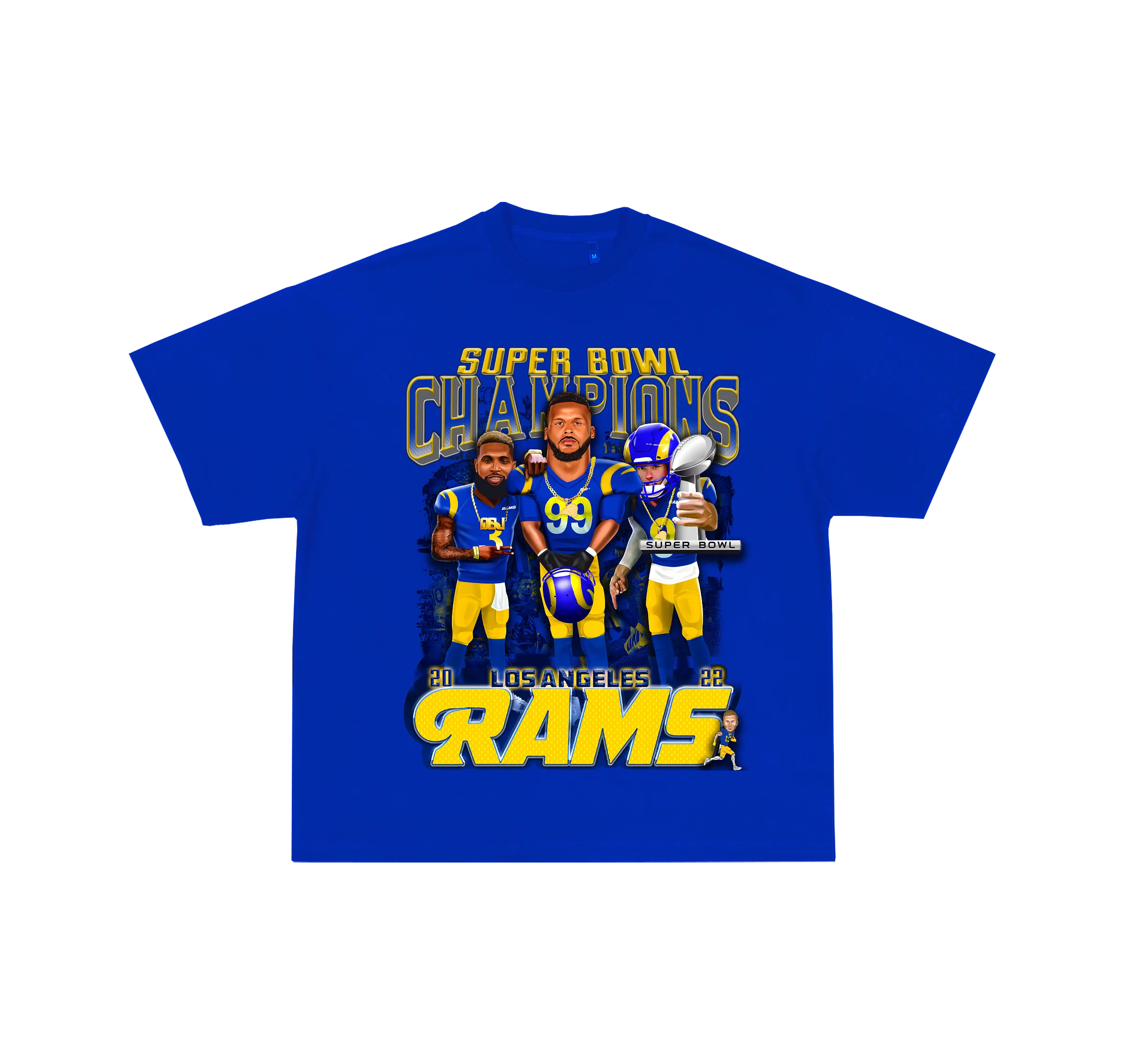 Los Angeles Rams Champions Royal Blue Limited Tee