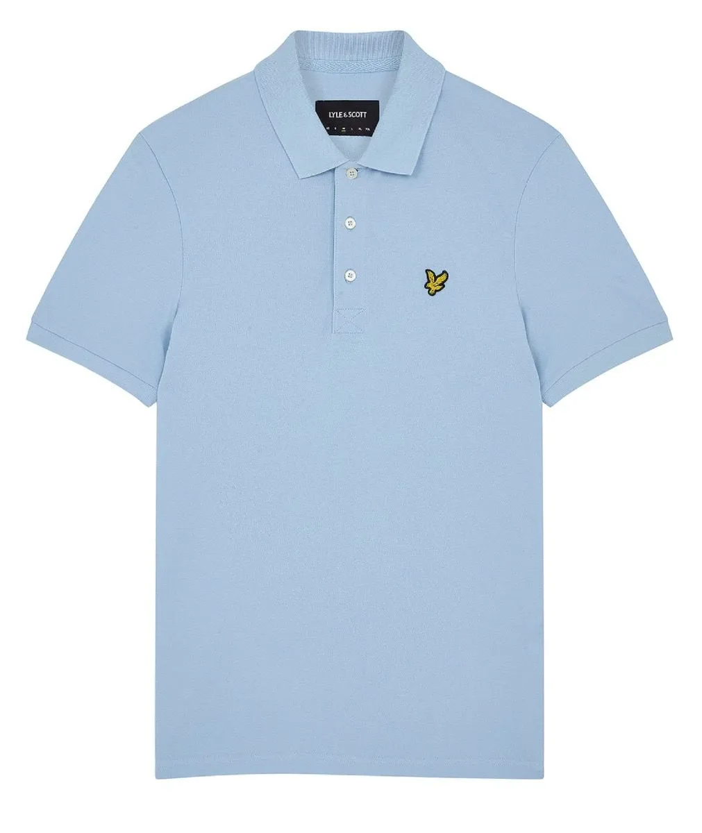 Lyle & Scott Casual Short Sleeve Polo Shirt Light Blue