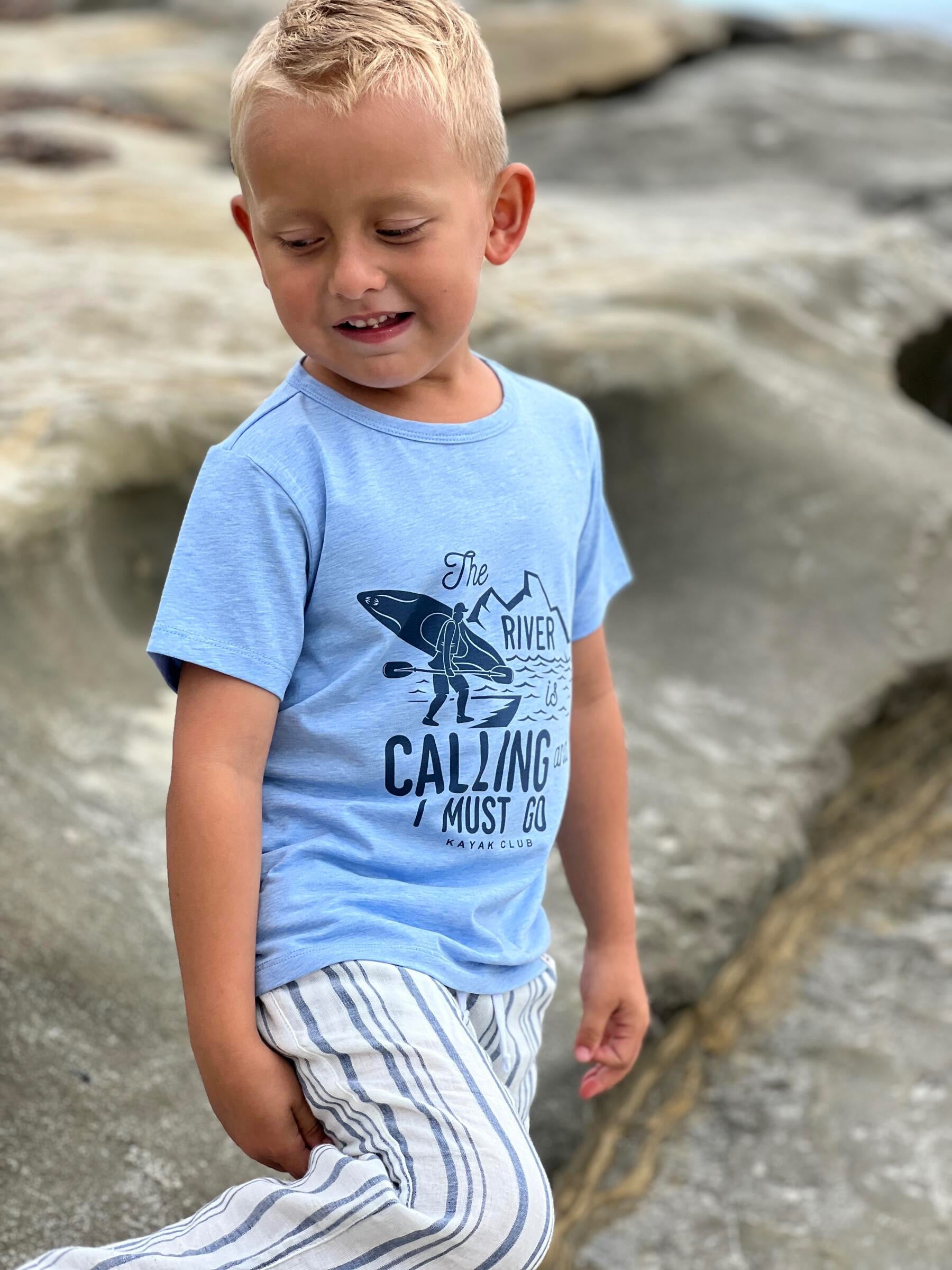 Me & Henry - River is Calling Blue Falmouth Tee