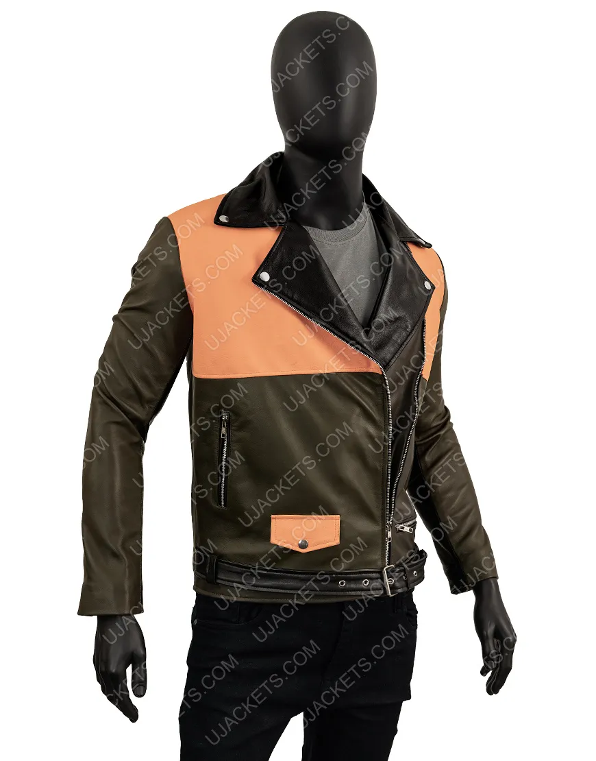 Men's Lapel Collar Biker Leather Jacket | Slimfit Jacket For Men | ujackets