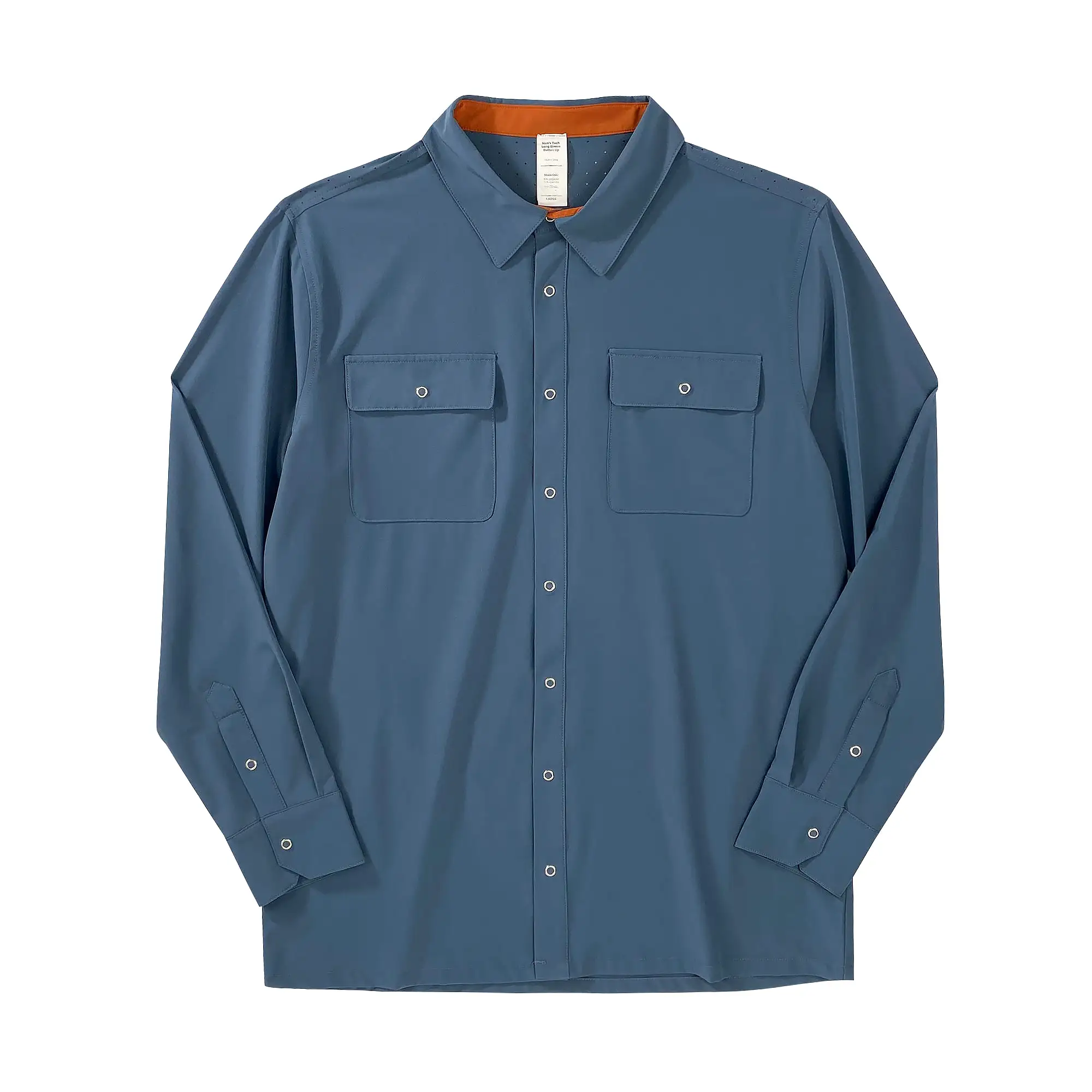 Men's Long Sleeve Tech Button Up