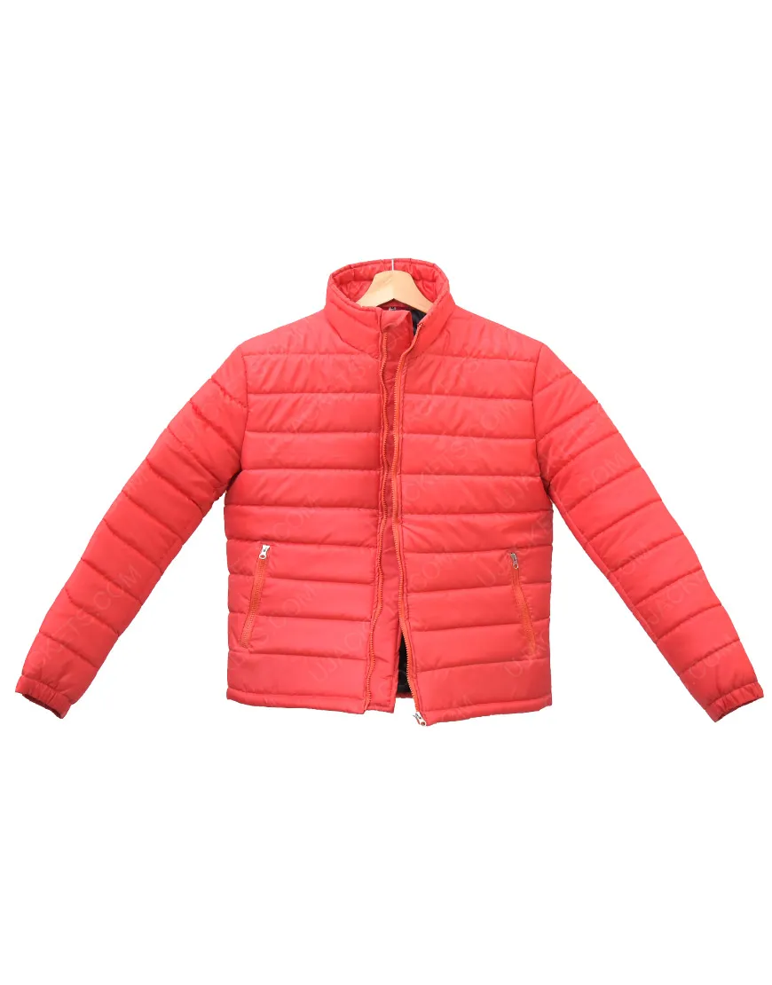 Mens Puffer Down Quilted Jacket - Mens Puffer Leather Jacket