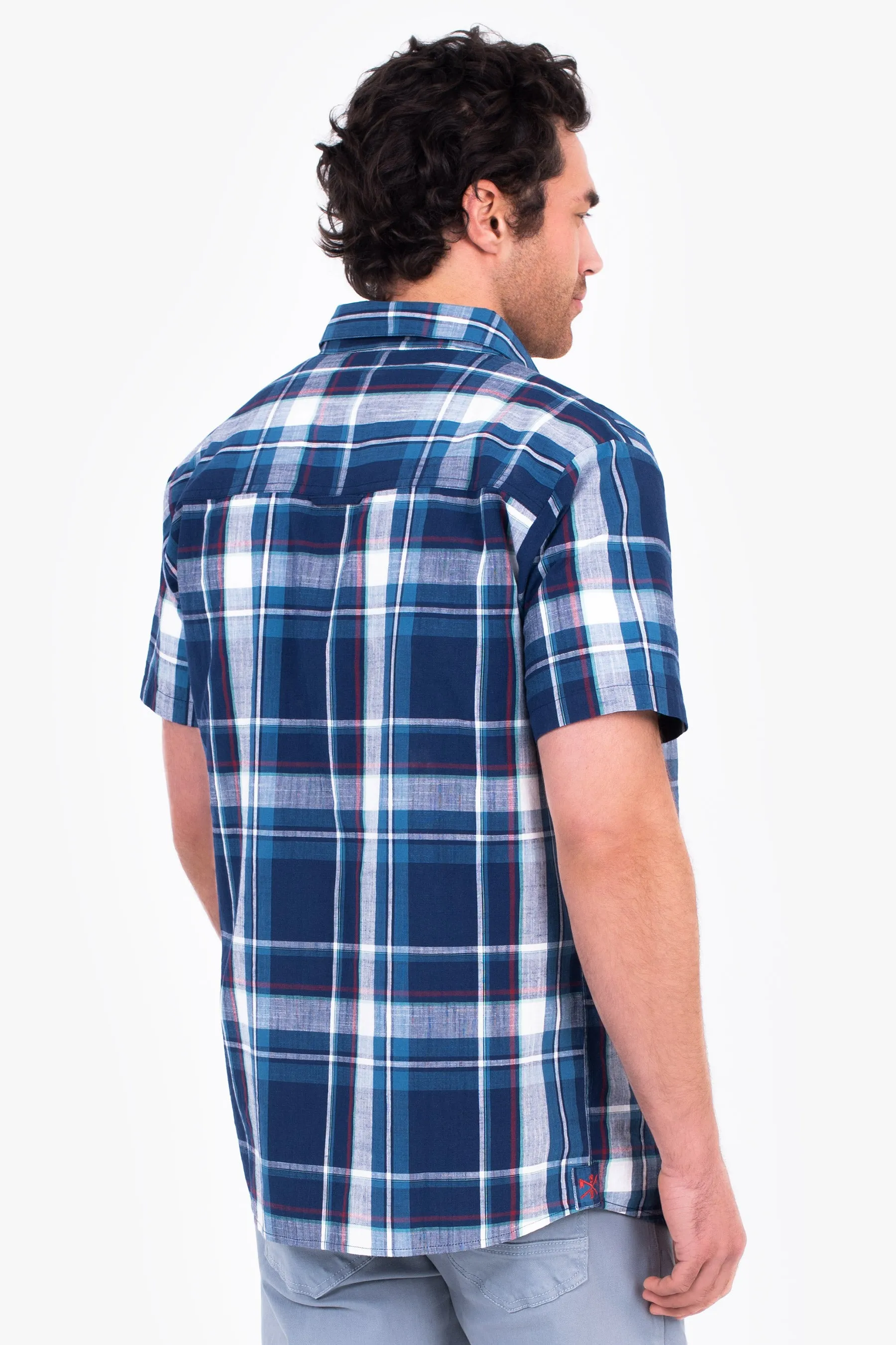 Navy Check Shirt