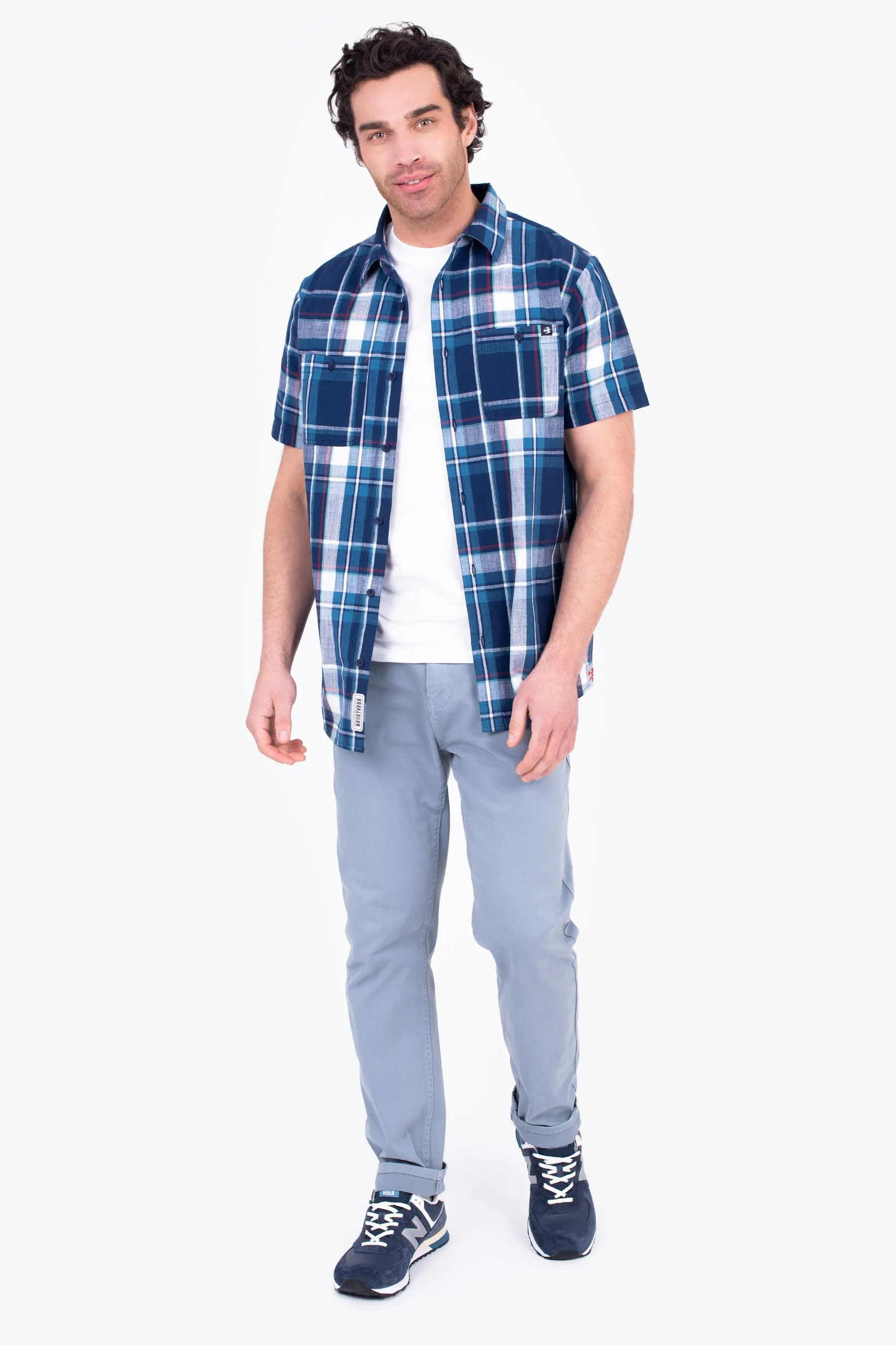 Navy Check Shirt