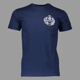 NEW - MID BLUE  N.S.C LOGO TEE