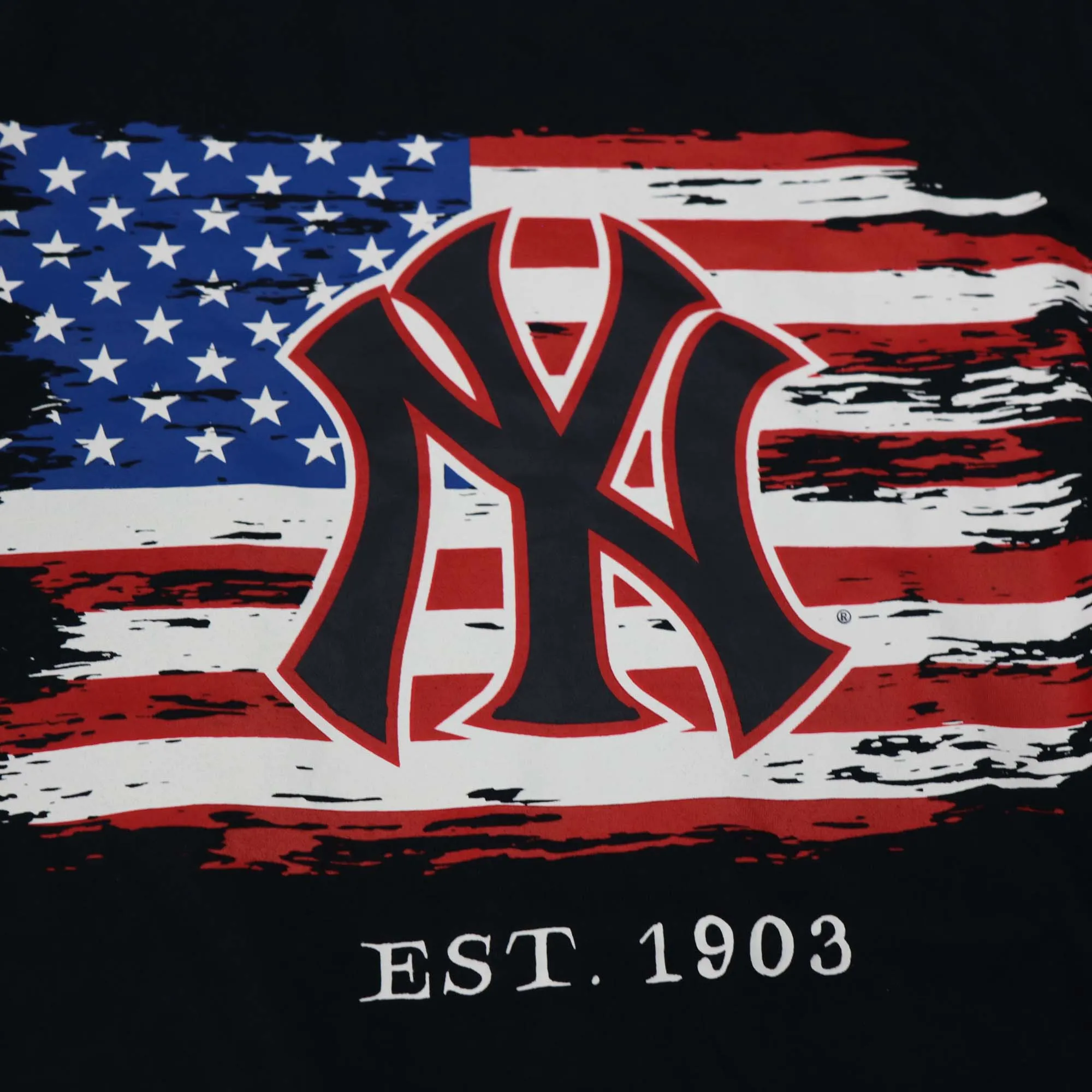 New York Yankees 2022 4th of July Stars and Stripes T-Shirt | New Era Navy